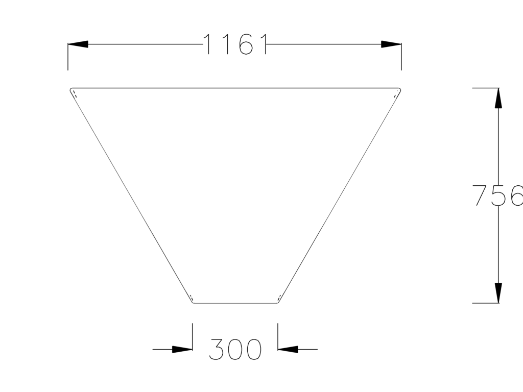 Module trapèze B Free - tissu - sans dossier -