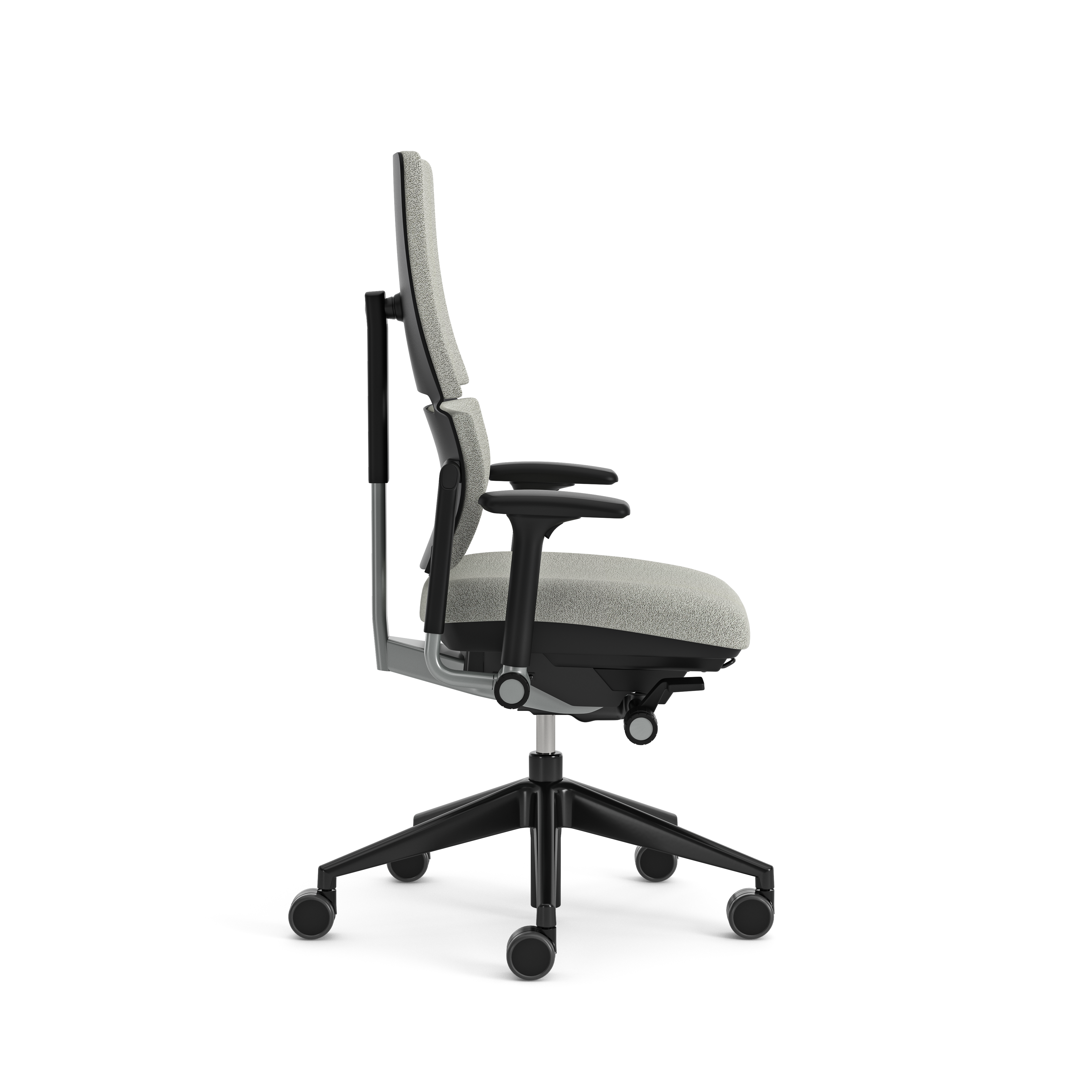 Fauteuil de bureau Please - tissu - piétement époxy - accoudoirs 3D