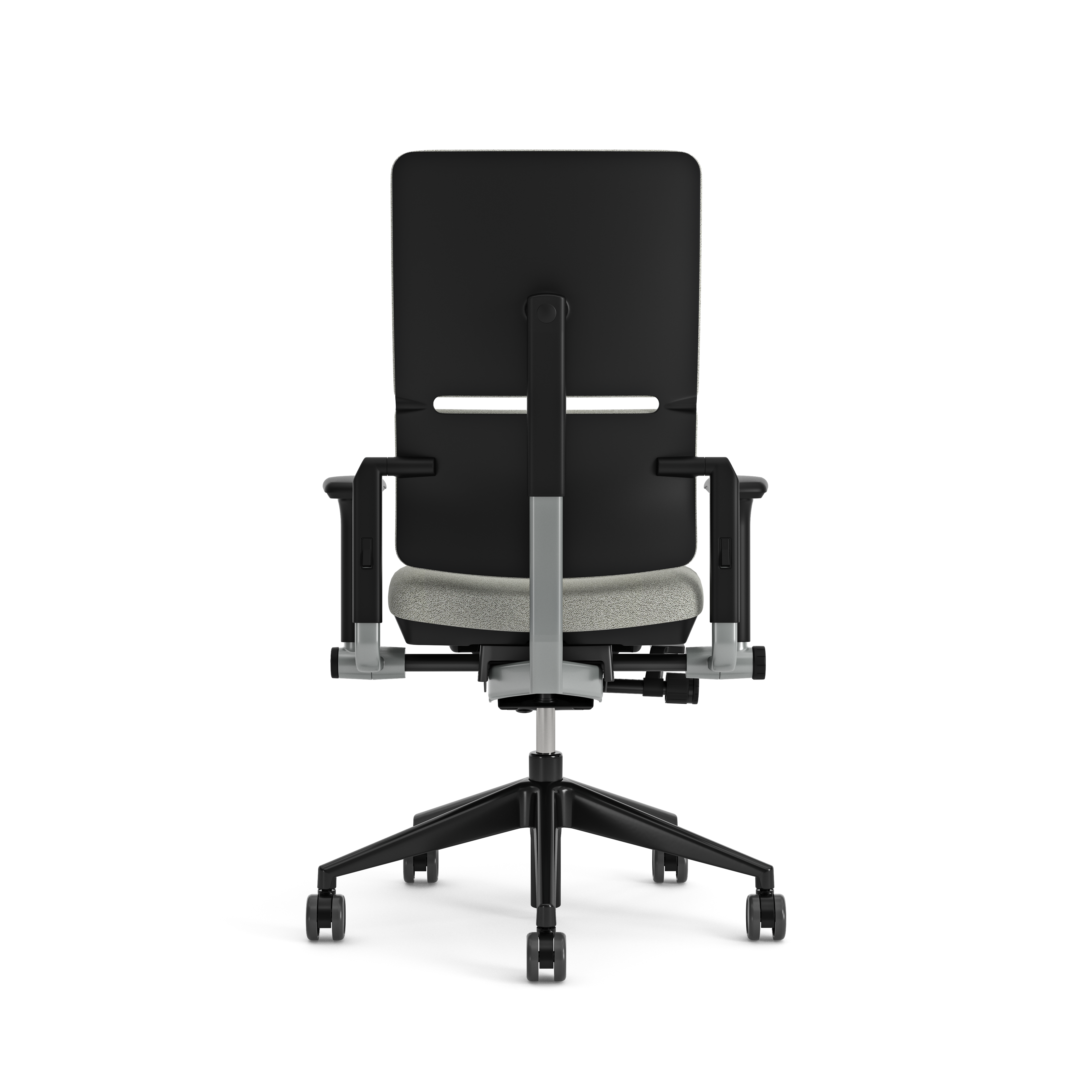 Fauteuil de bureau Please - tissu - piétement époxy - accoudoirs 3D