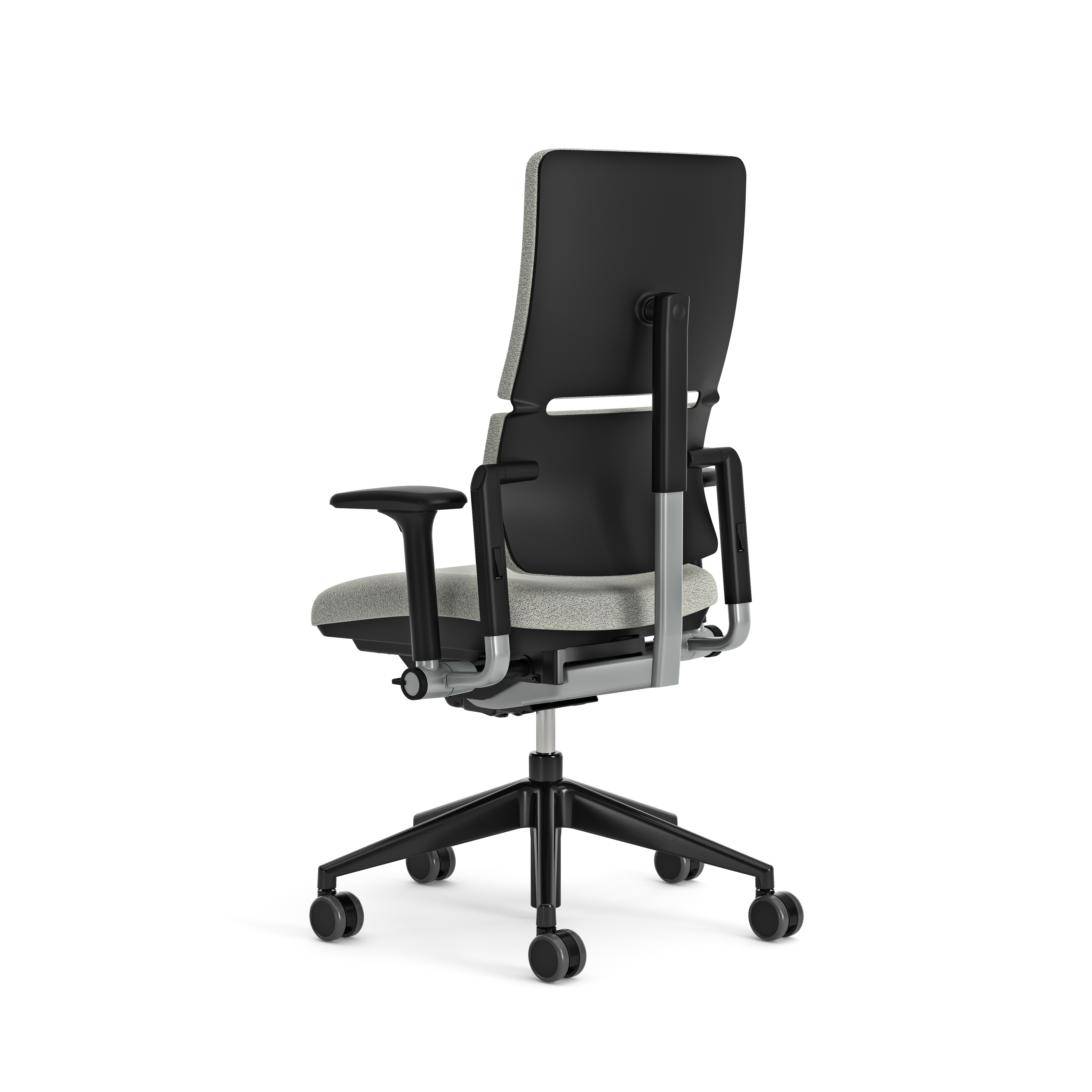 Fauteuil de bureau Please - tissu - piétement époxy - accoudoirs 3D