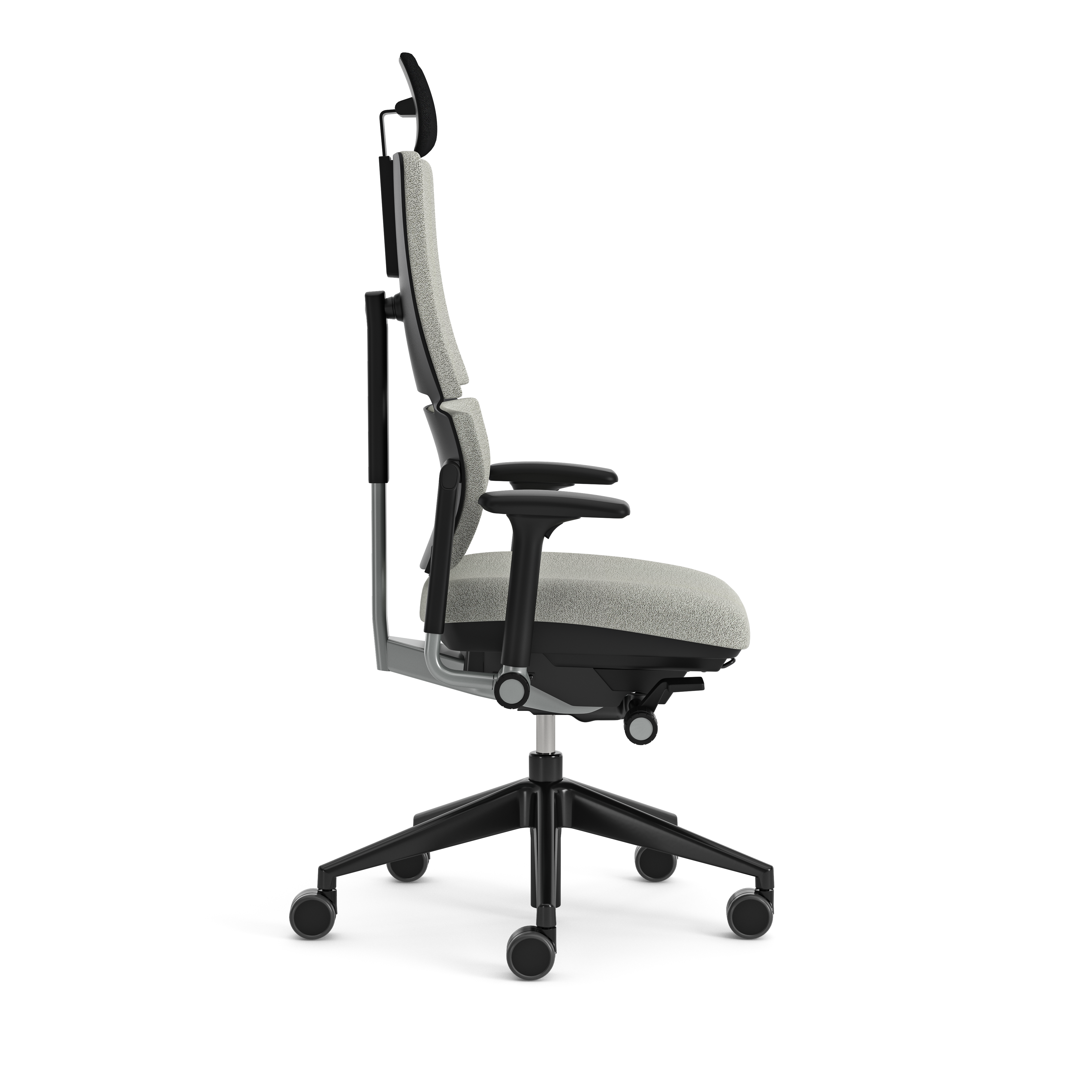 Fauteuil de bureau Please - tissu - piétement époxy - accoudoirs 3D - avec appui-tête