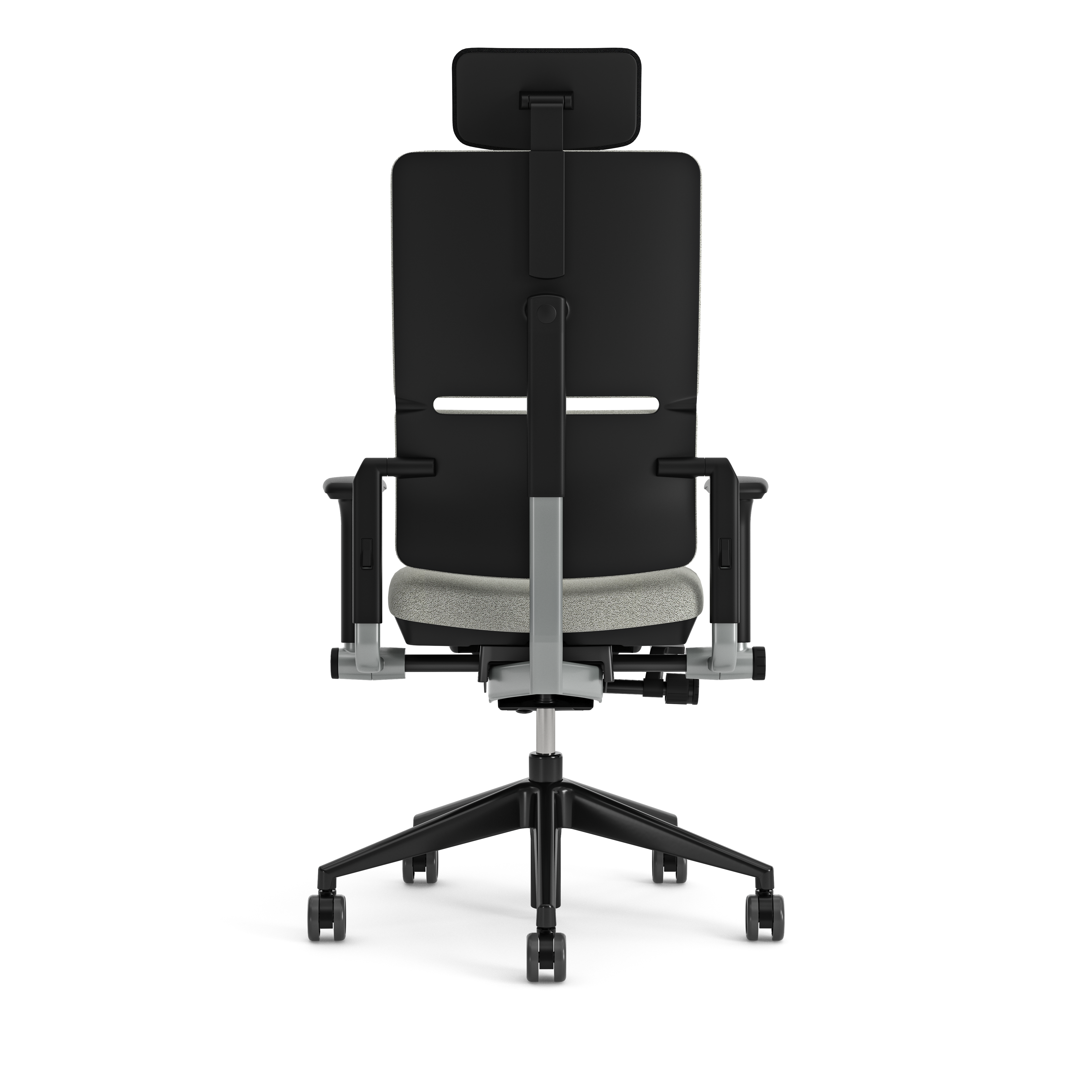 Fauteuil de bureau Please - tissu - piétement époxy - accoudoirs 3D - avec appui-tête