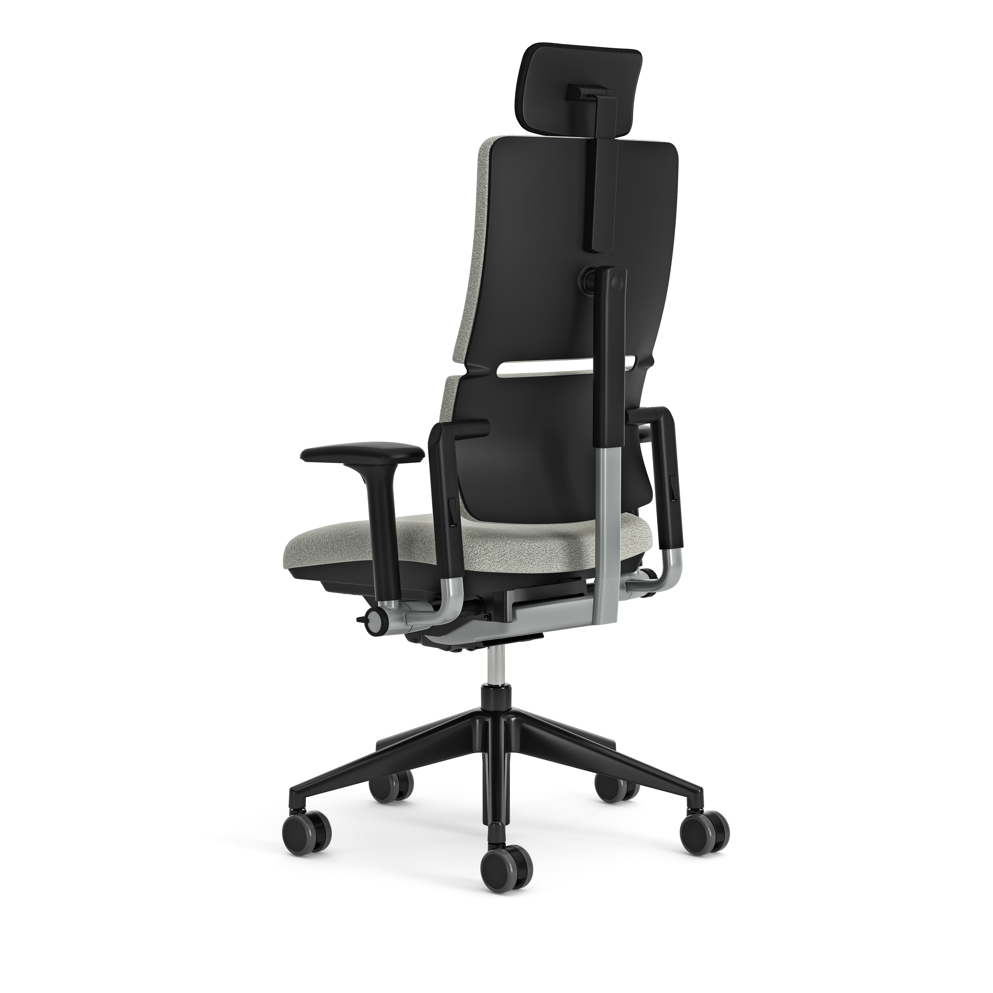 Fauteuil de bureau Please - tissu - piétement époxy - accoudoirs 3D - avec appui-tête