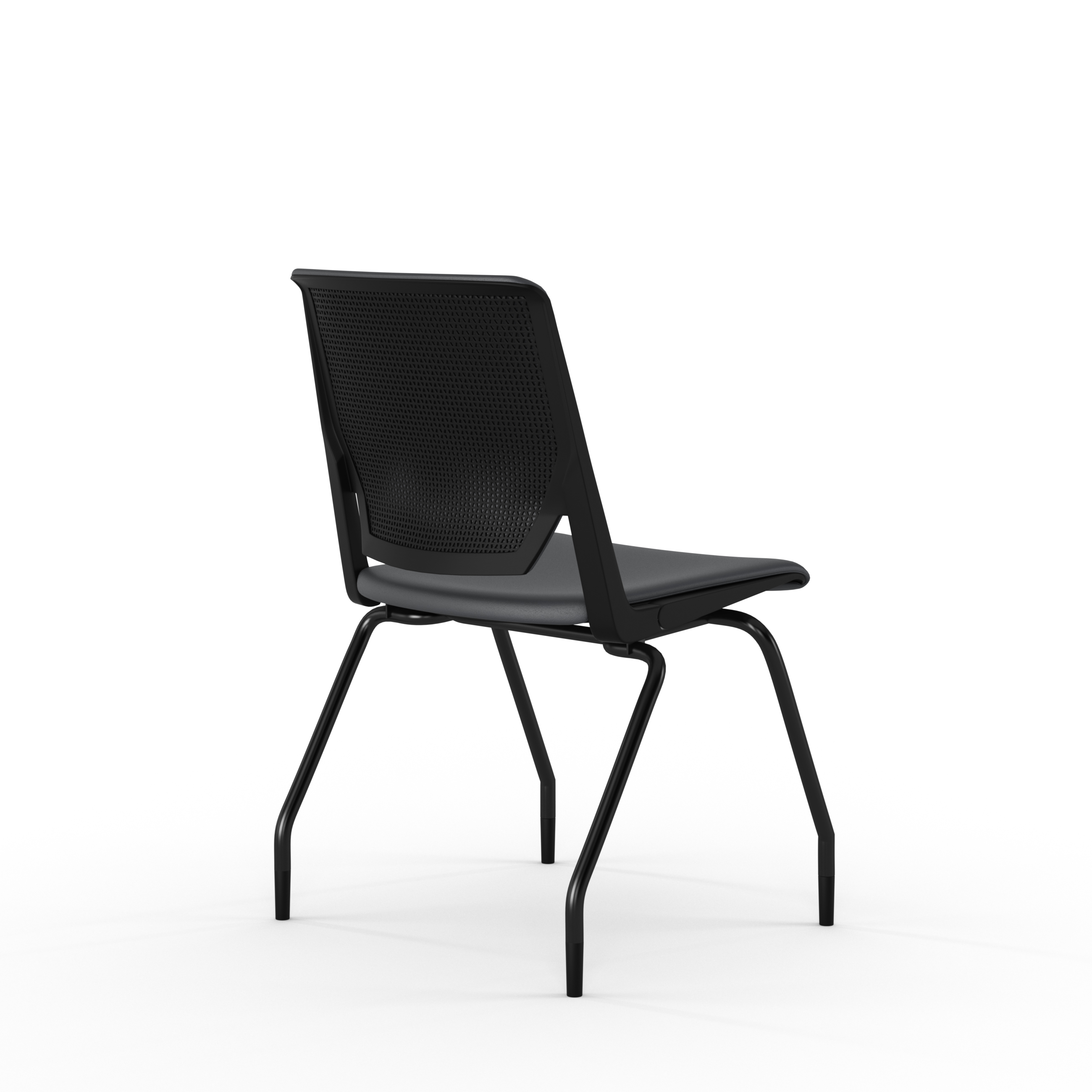 Chaise 4 pieds Véry - textile enduit - piétement époxy