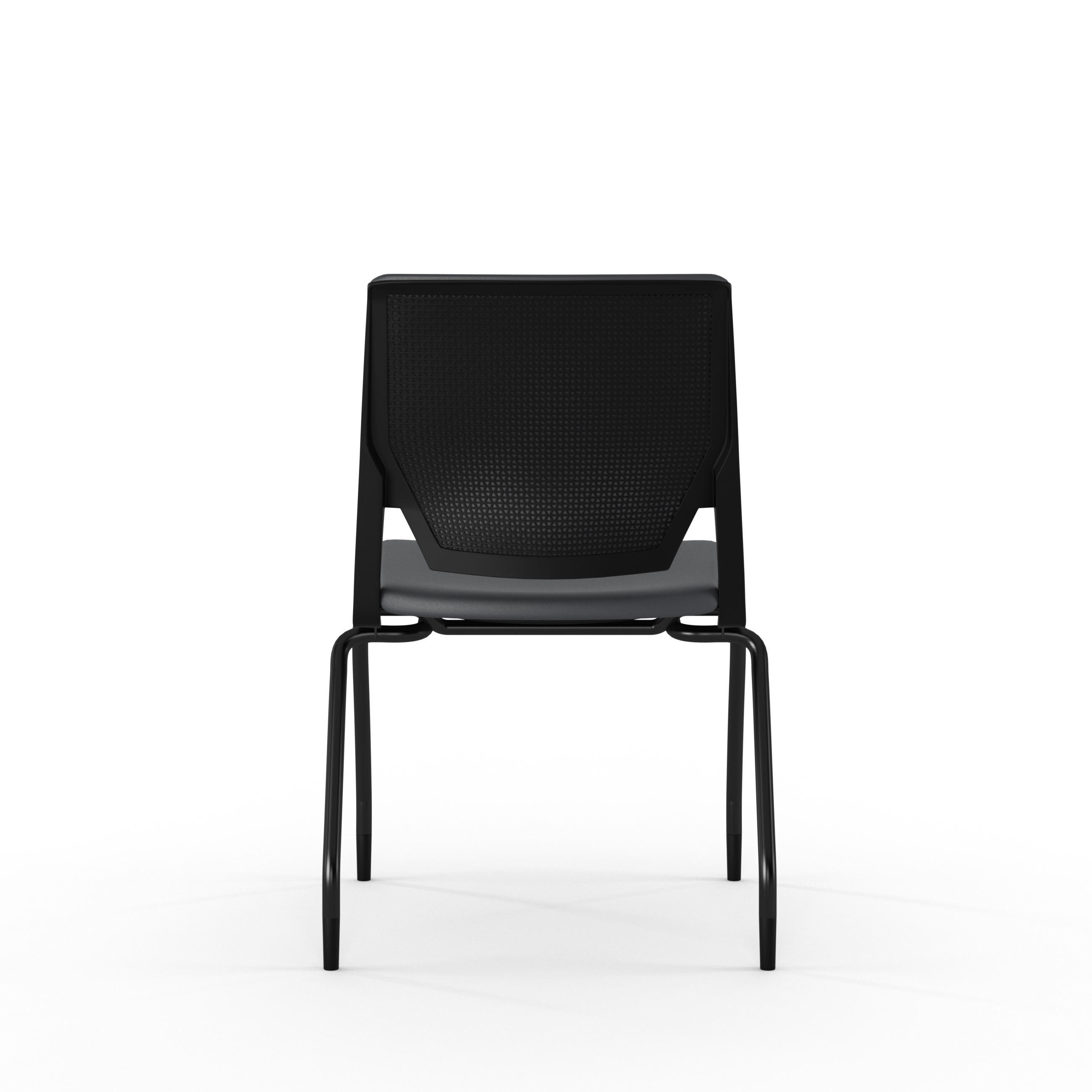 Chaise 4 pieds Véry - textile enduit - piétement époxy