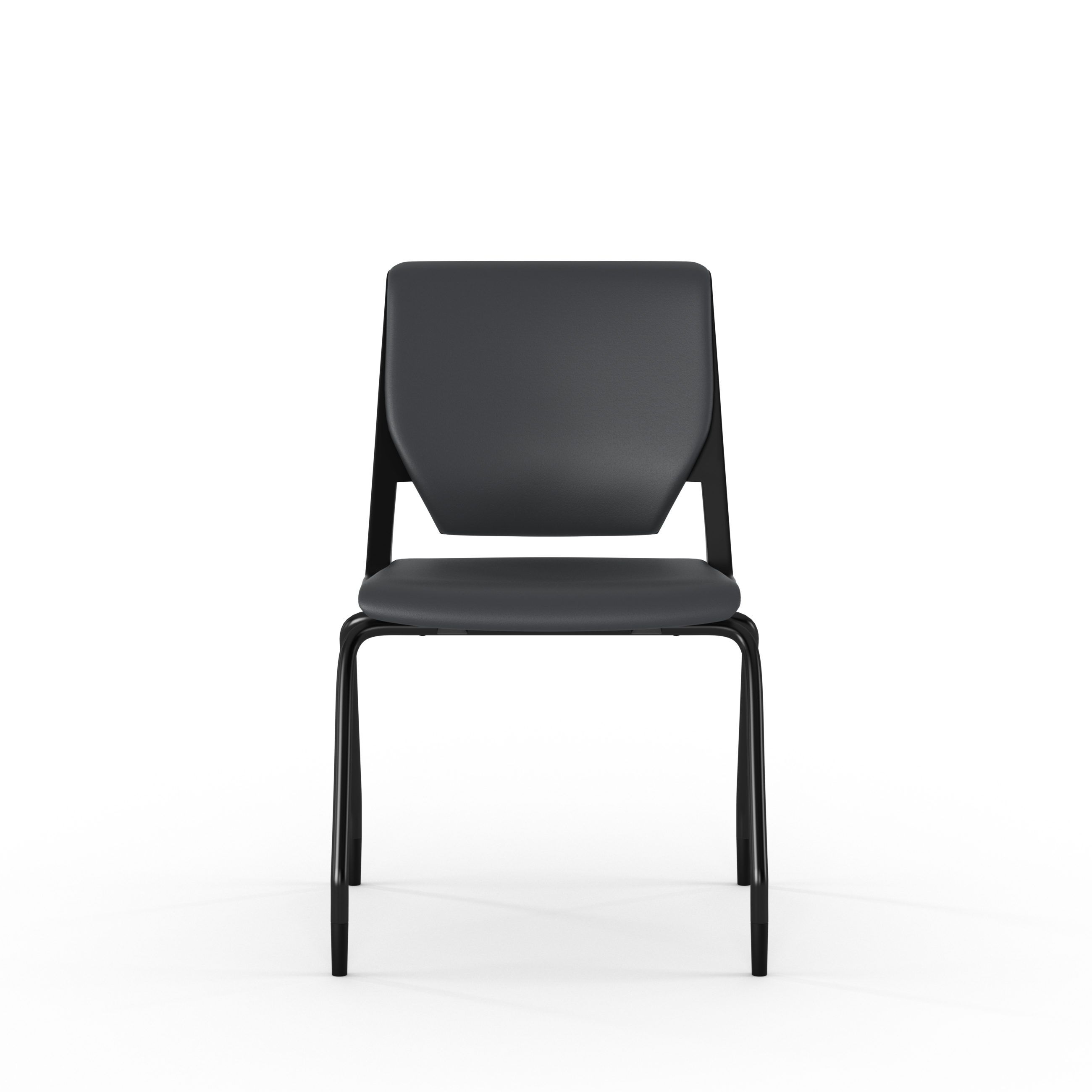 Chaise 4 pieds Véry - textile enduit - piétement époxy