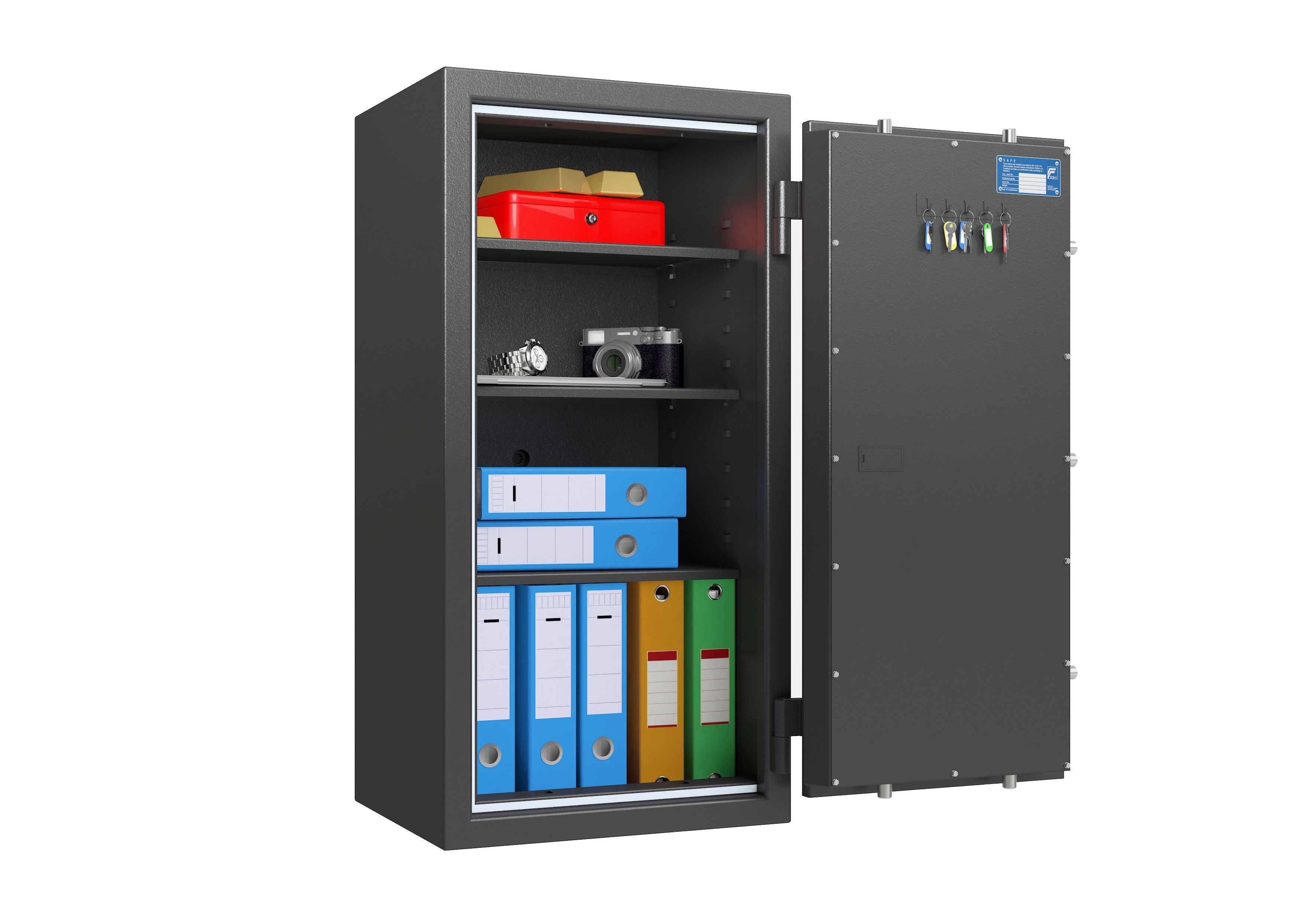 Coffre-fort classe 1 - 129 l - avec valeur assurable - serrure à combinaison électronique