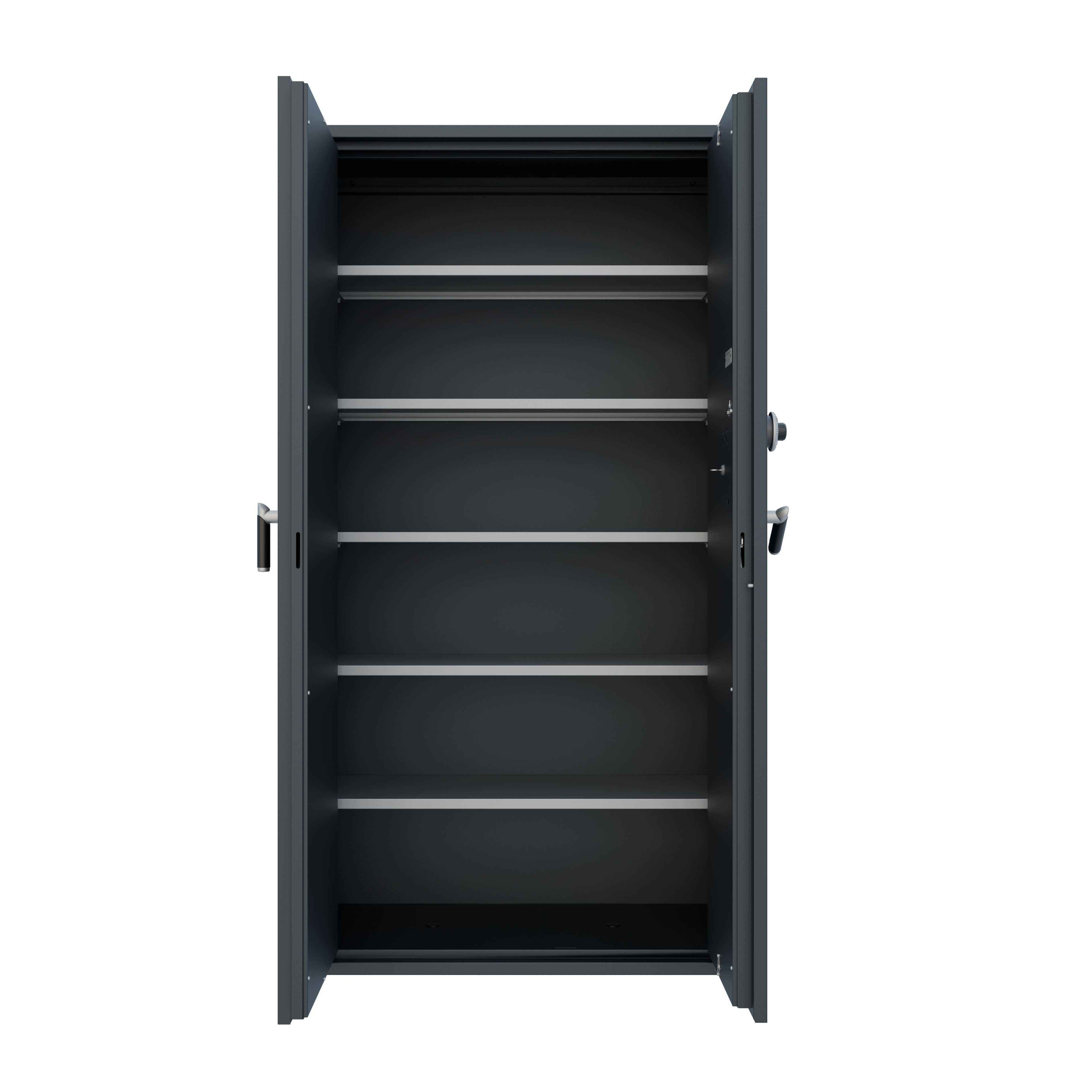 Armoire forte haute - classe B - 2 portes - 820 litres - serrure mécanique à combinaison à brouillage automatique