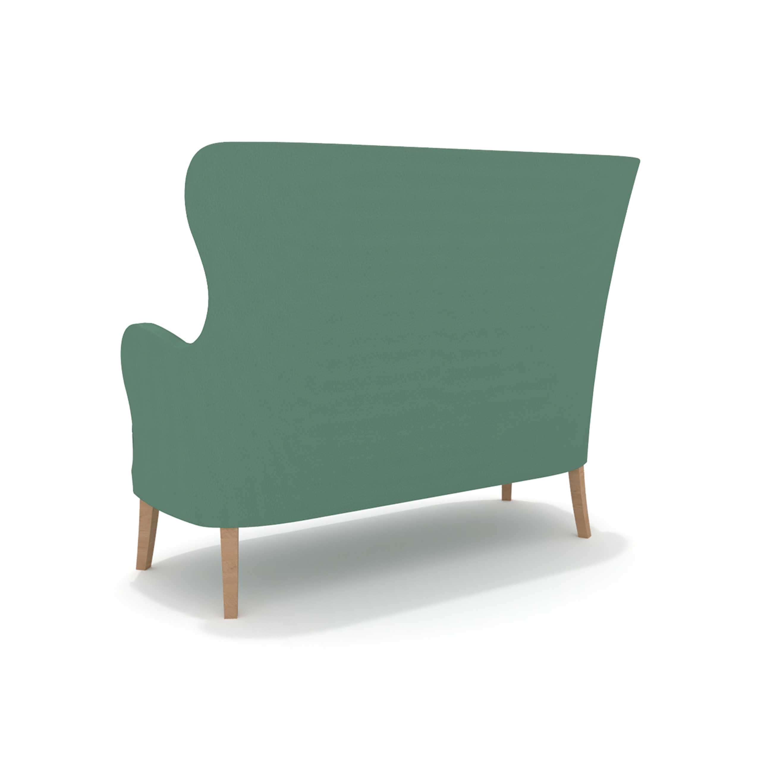 Canapé Barcelones haut 2 places - tissu enduit - structure hêtre massif - assise amovible