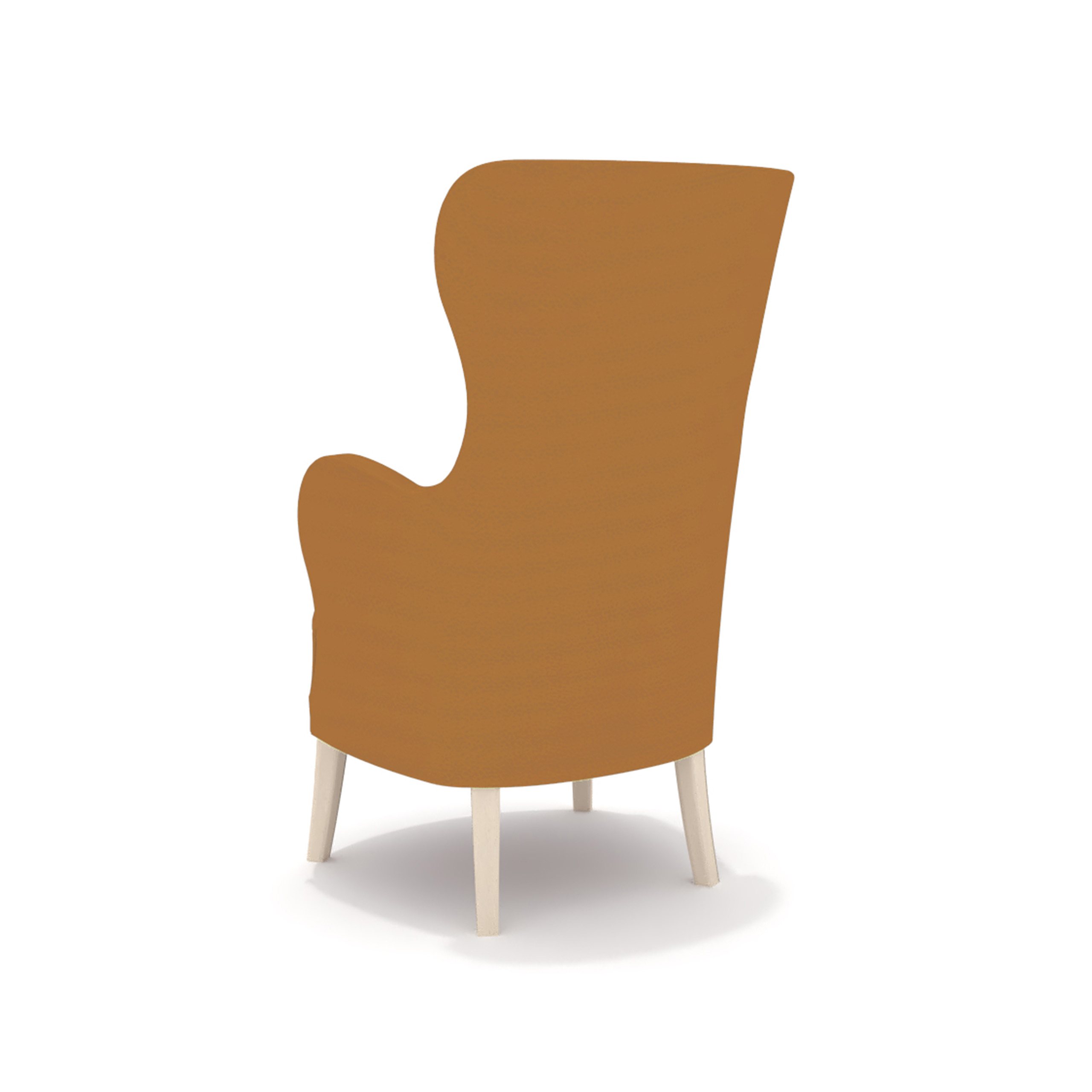 Fauteuil Barcelones haut - tissu enduit - structure hêtre massif - assise amovible