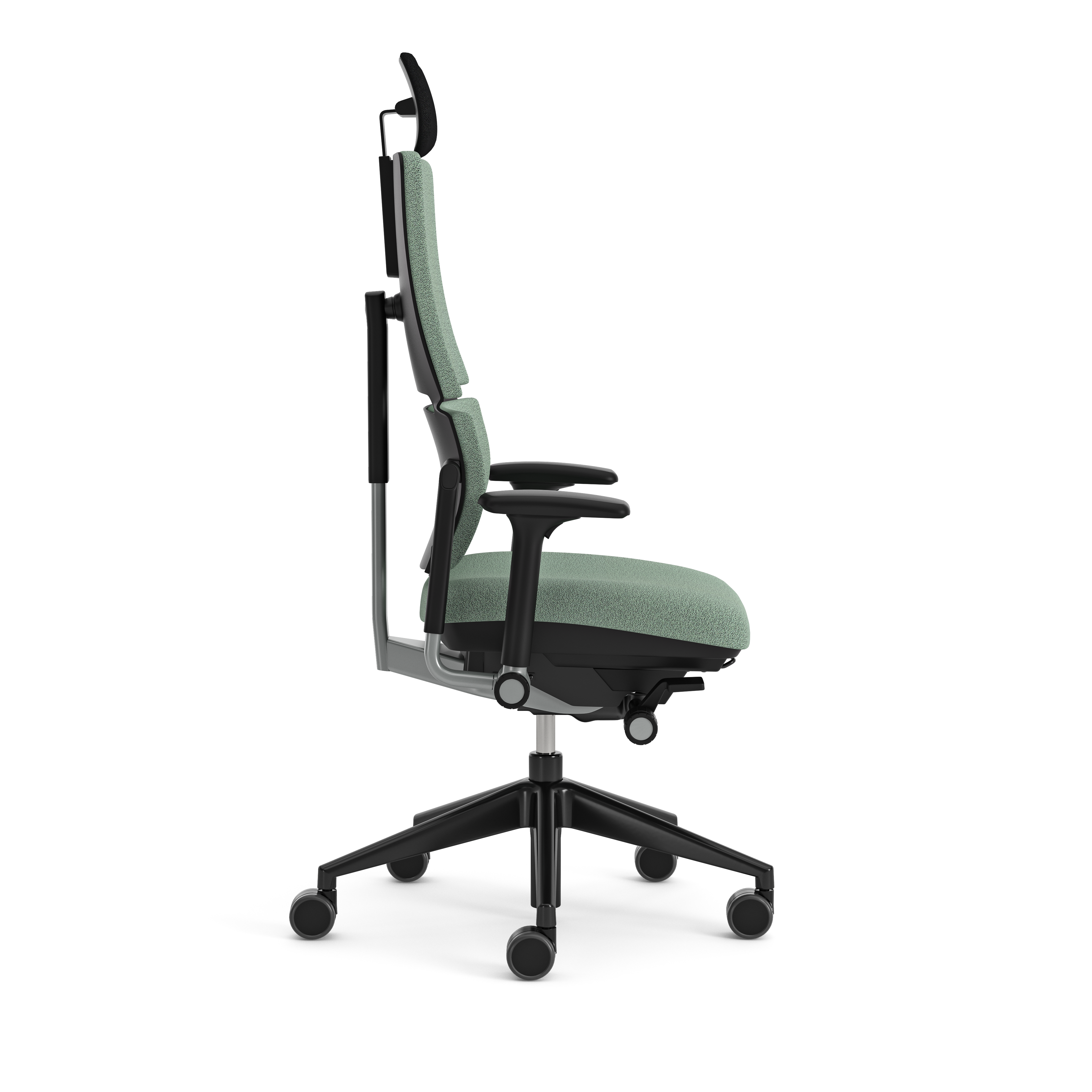 Fauteuil de bureau Please - tissu - piétement époxy - accoudoirs 4D - avec appui-tête