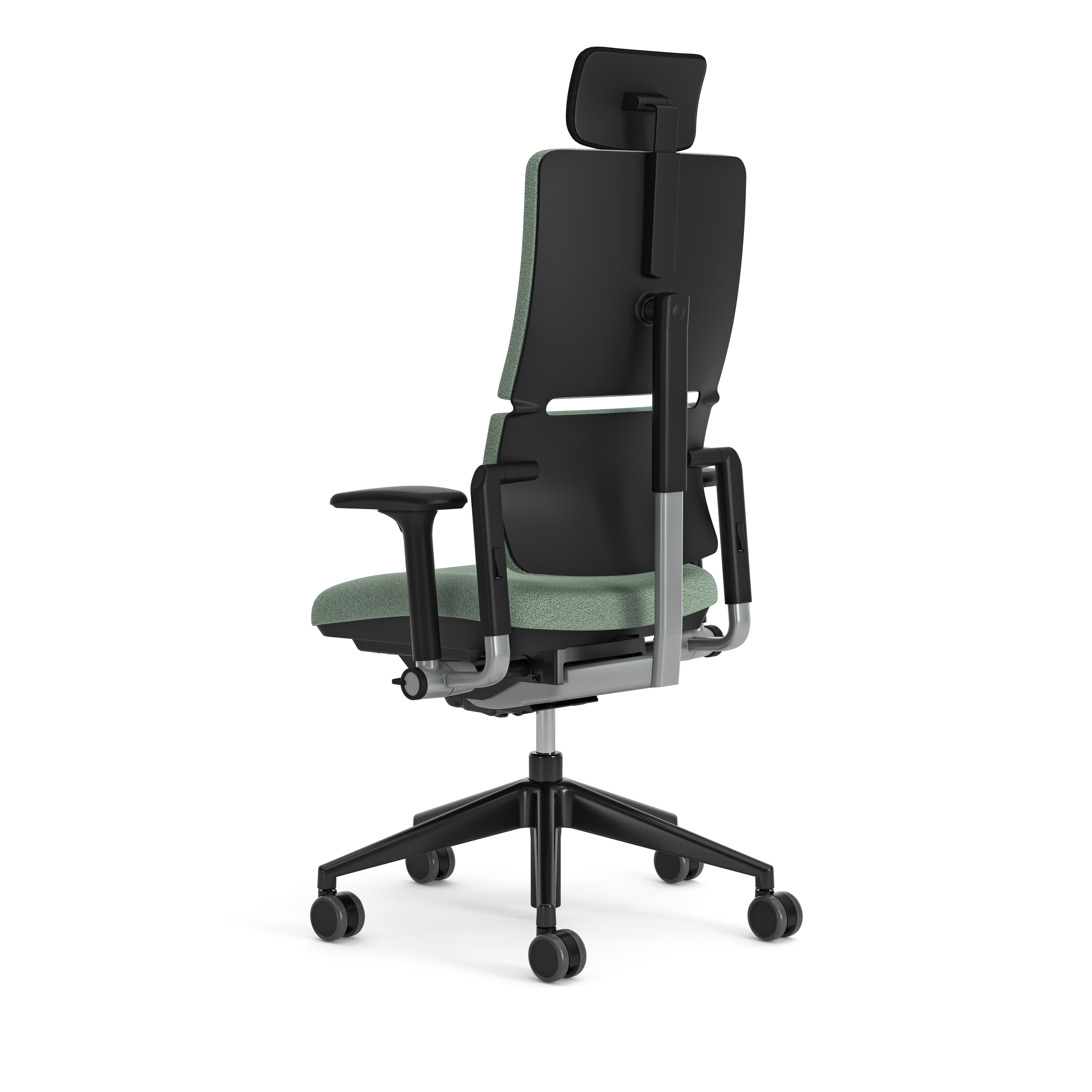 Fauteuil de bureau Please - tissu - piétement époxy - accoudoirs 4D - avec appui-tête