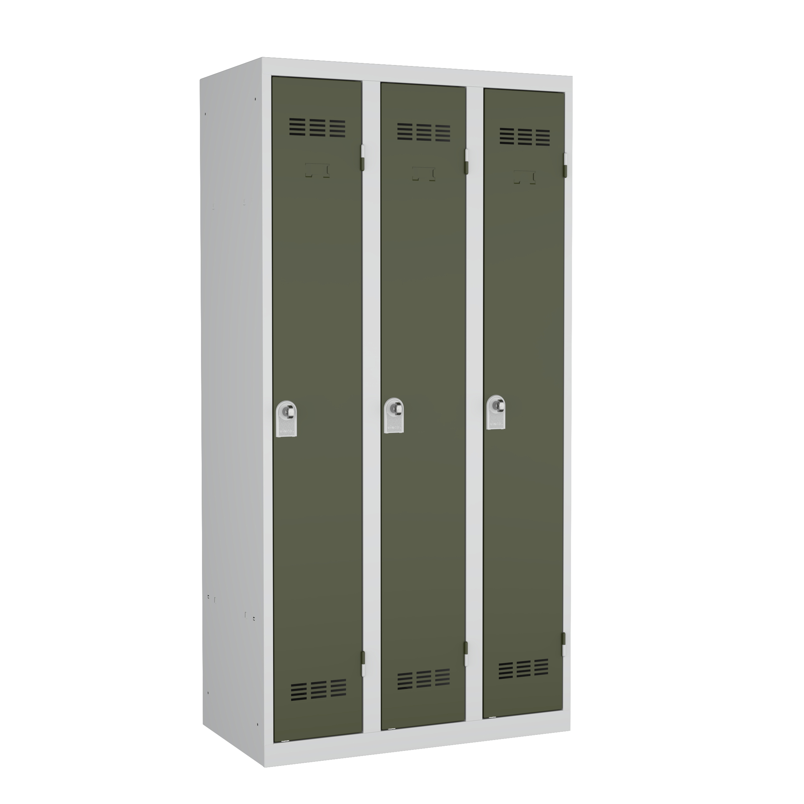 Vestiaire industrie propre 3 colonnes - serrure à clé ou moraillon