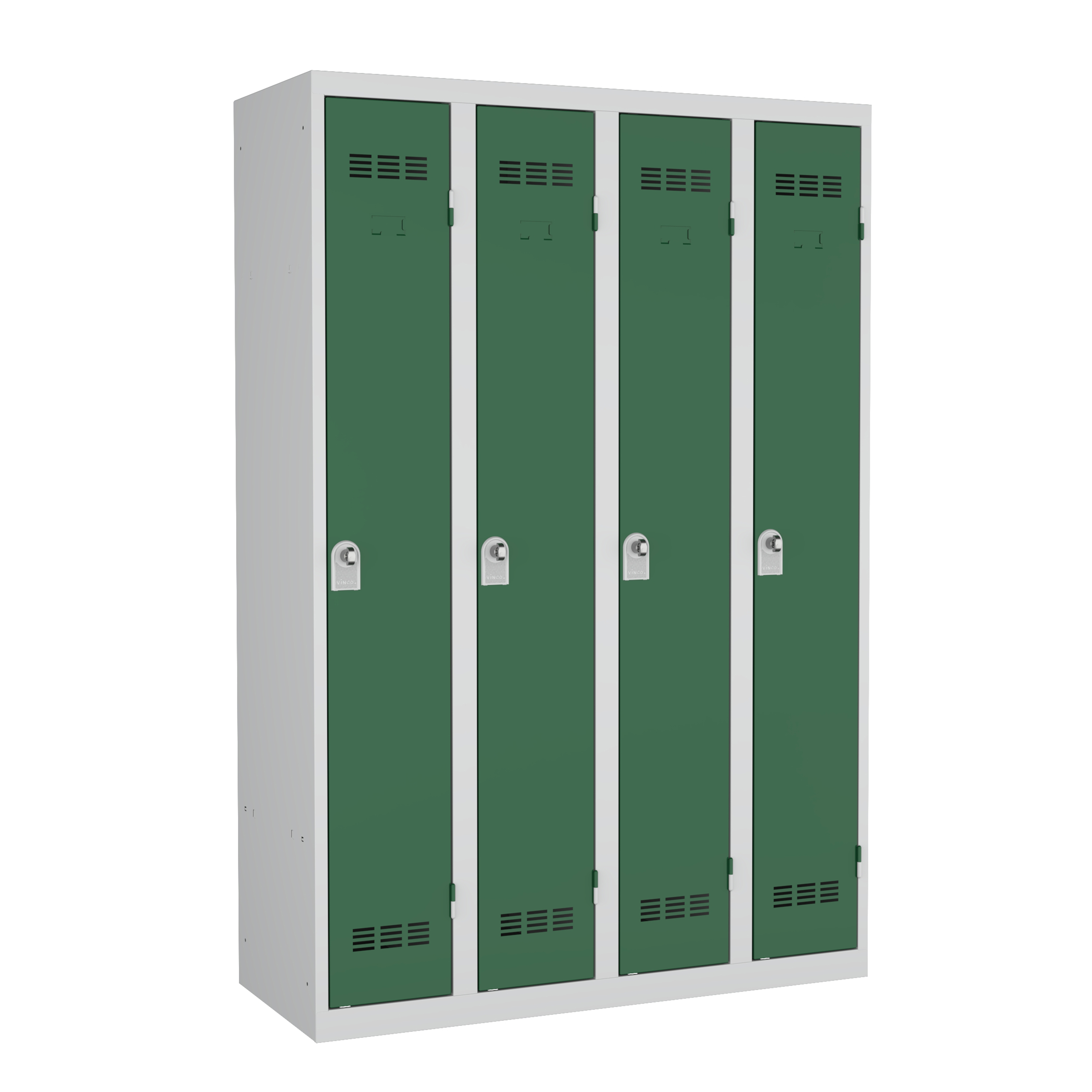 Vestiaire industrie propre 4 colonnes - serrure à clé ou moraillon