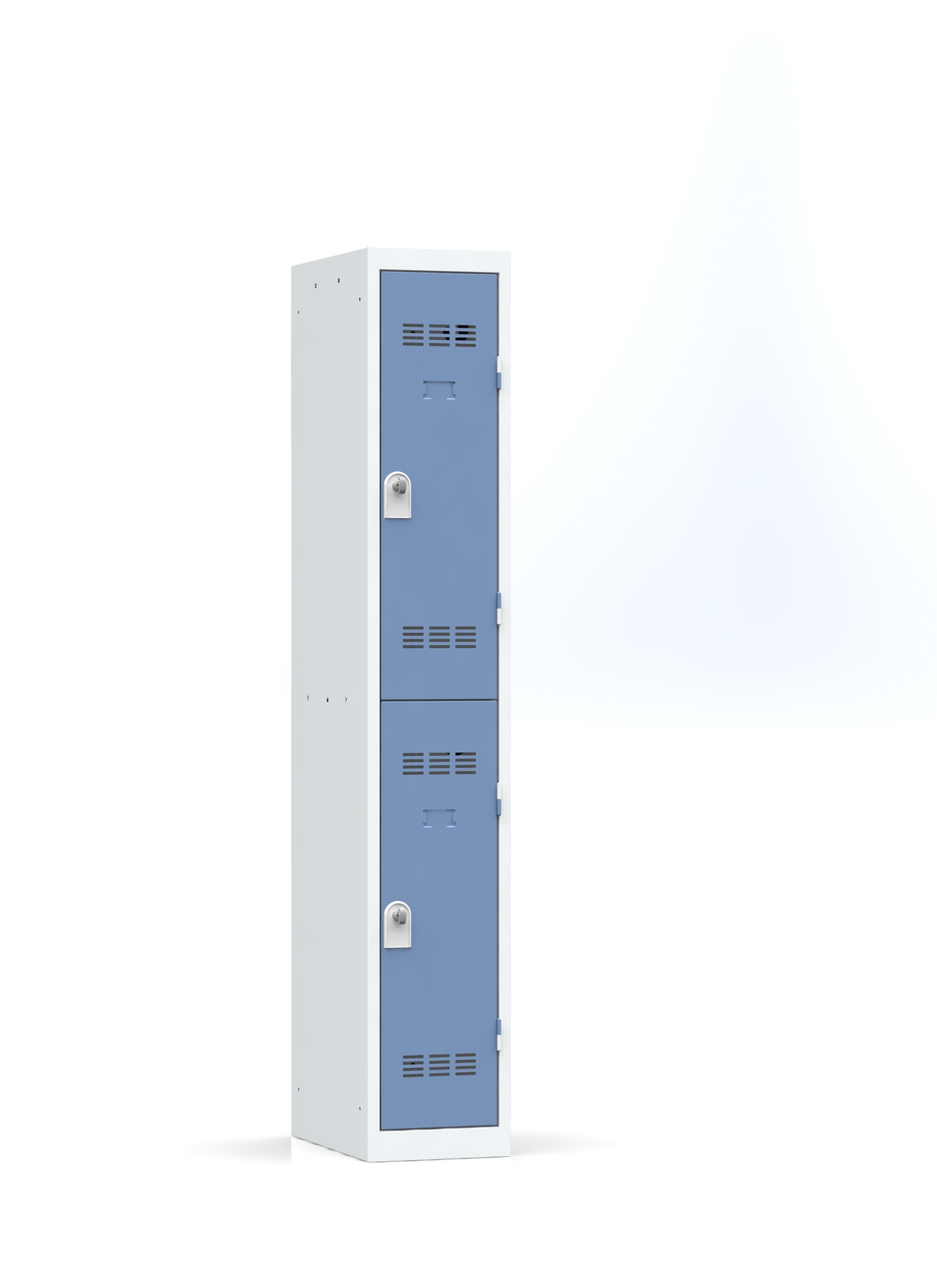 Vestiaire non visitable 1 colonne 2 casiers galvanisé l. 30 cm - impératif : serrure en option 