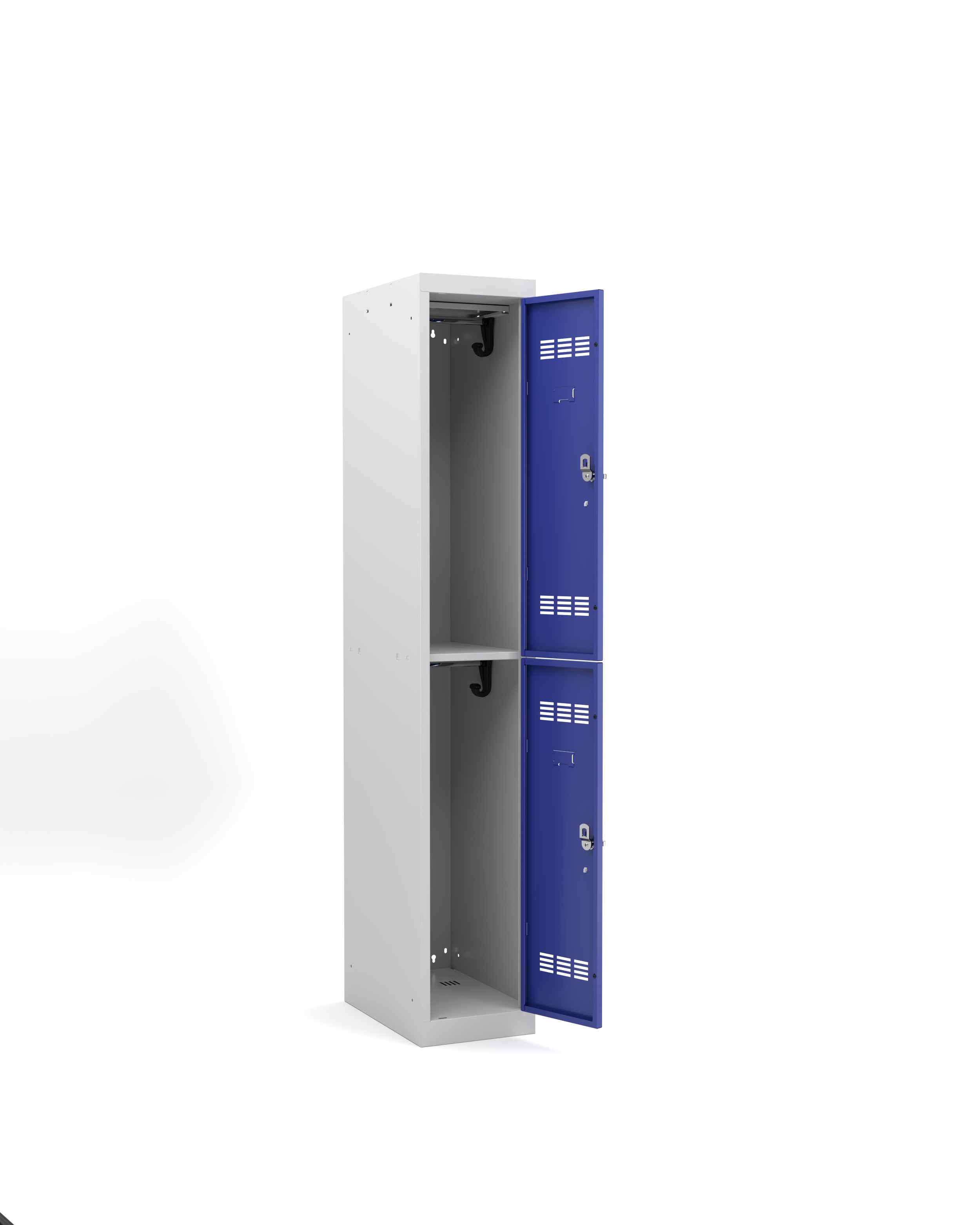 Vestiaire non visitable 1 colonne 2 casiers galvanisé l. 30 cm - impératif : serrure en option 