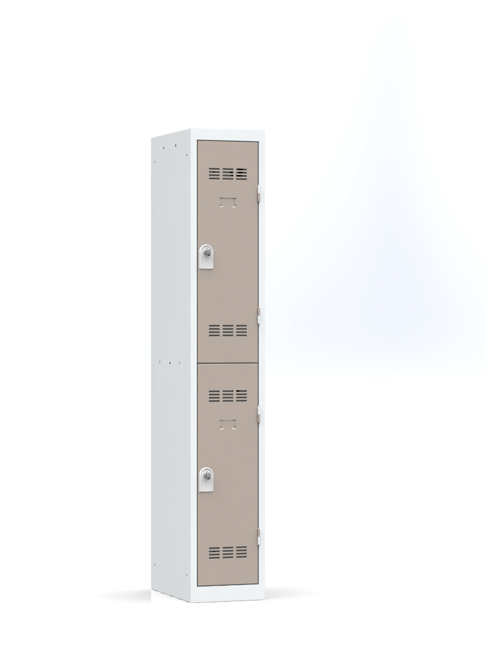 Vestiaire non visitable 1 colonne 2 casiers galvanisé l. 30 cm - impératif : serrure en option 