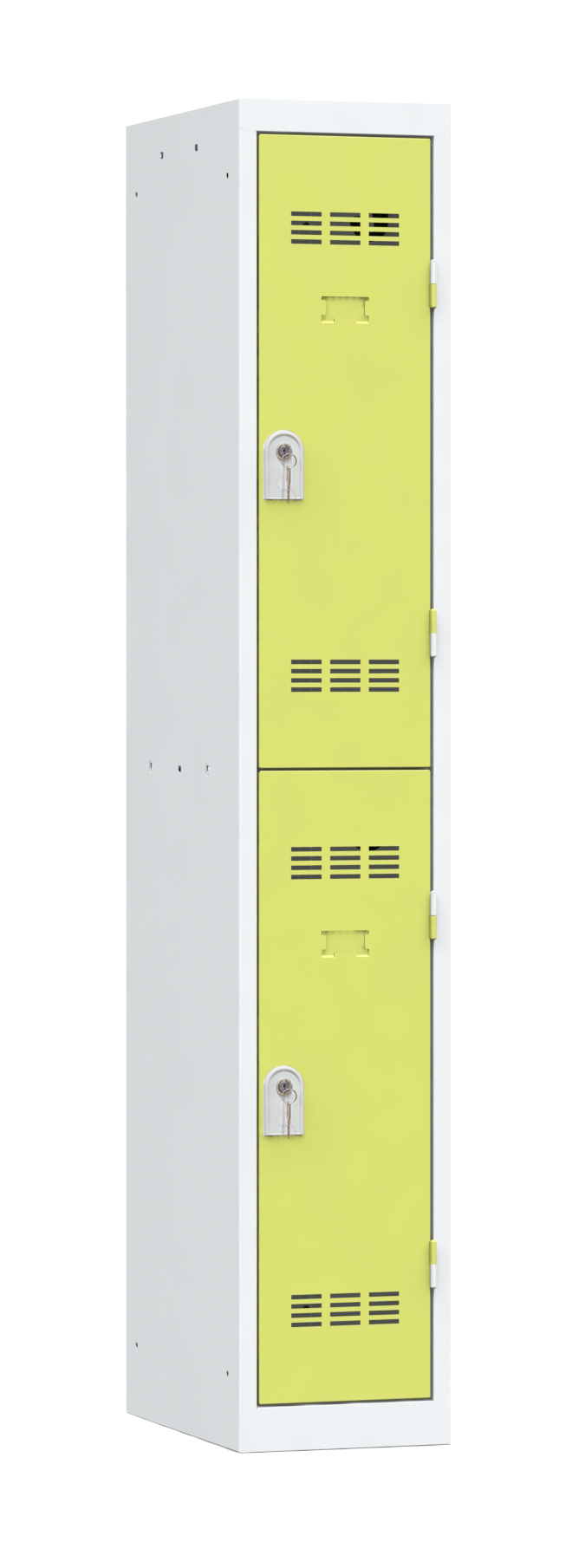 Vestiaire non visitable 1 colonne 2 casiers galvanisé l. 30 cm - impératif : serrure en option 