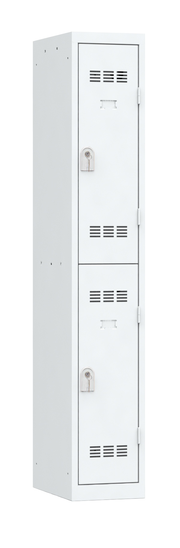 Vestiaire non visitable 1 colonne 2 casiers galvanisé l. 30 cm - impératif : serrure en option 