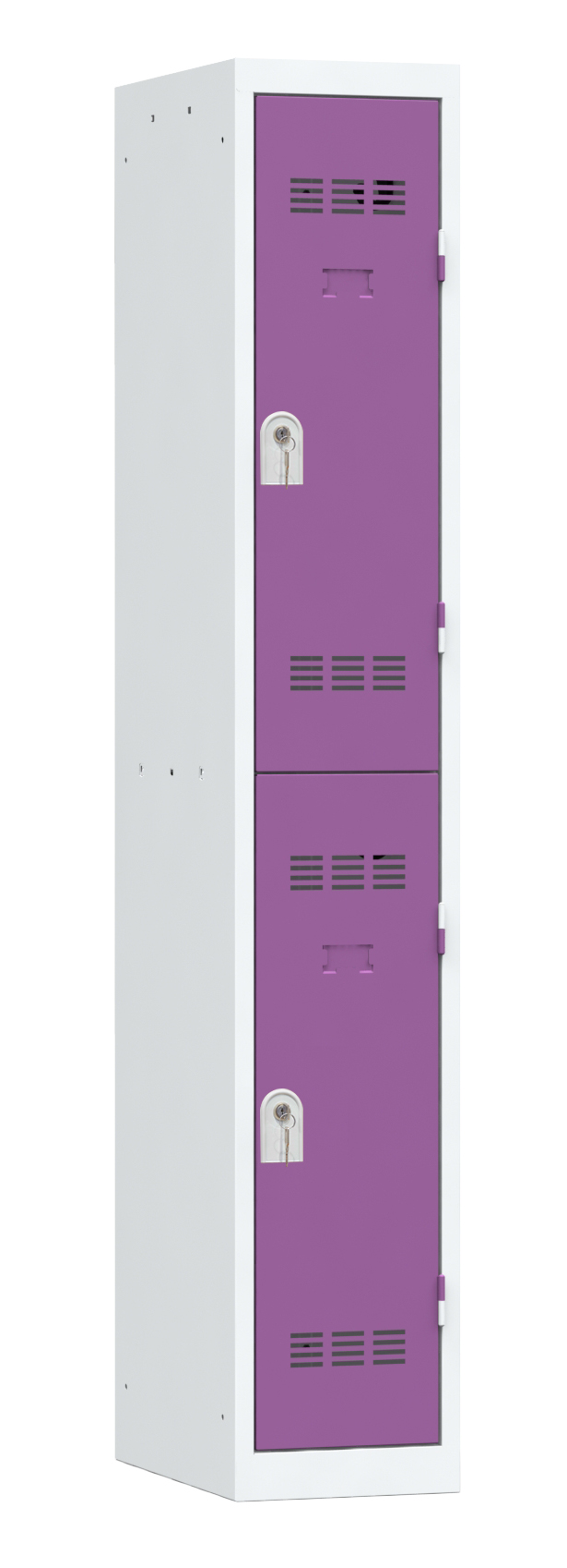 Vestiaire non visitable 1 colonne 2 casiers galvanisé l. 30 cm - impératif : serrure en option 