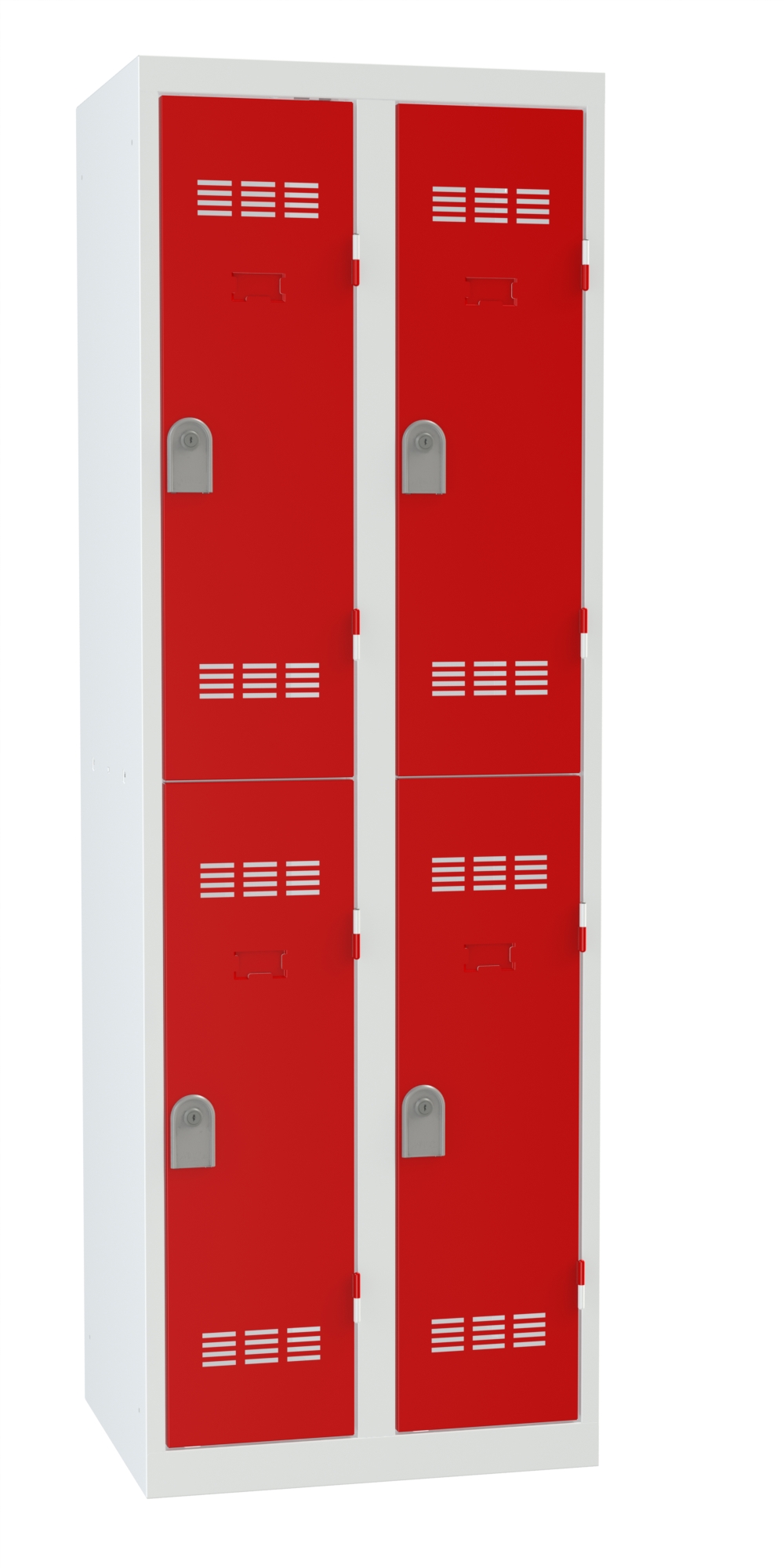 Vestiaire non visitable 2 colonnes 2 casiers galvanisé l. 30 cm -impératif : serrure en option 