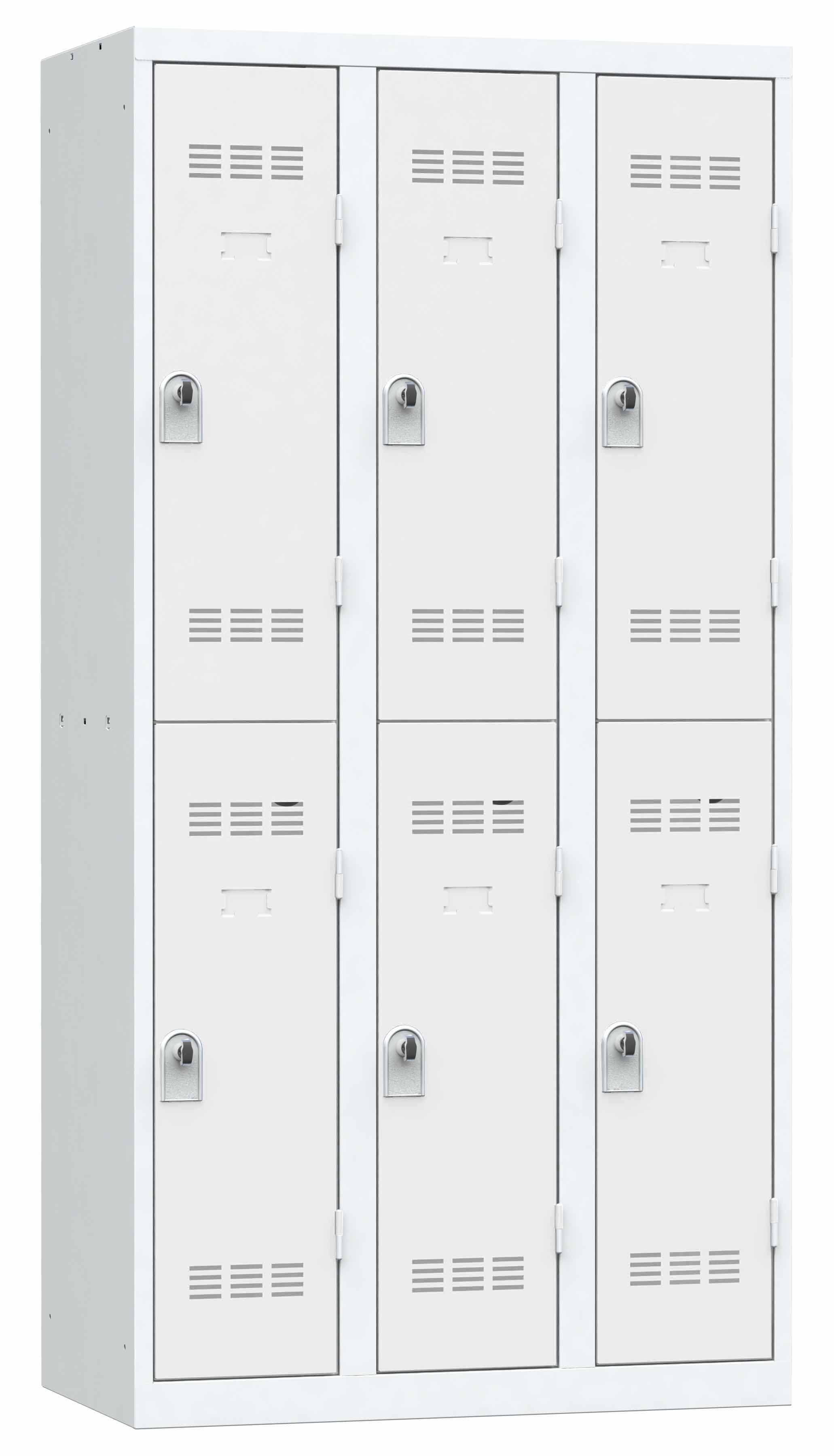 Vestiaire non visitable 3 colonnes 2 casiers - l. 30 cm impératif : serrure en option 