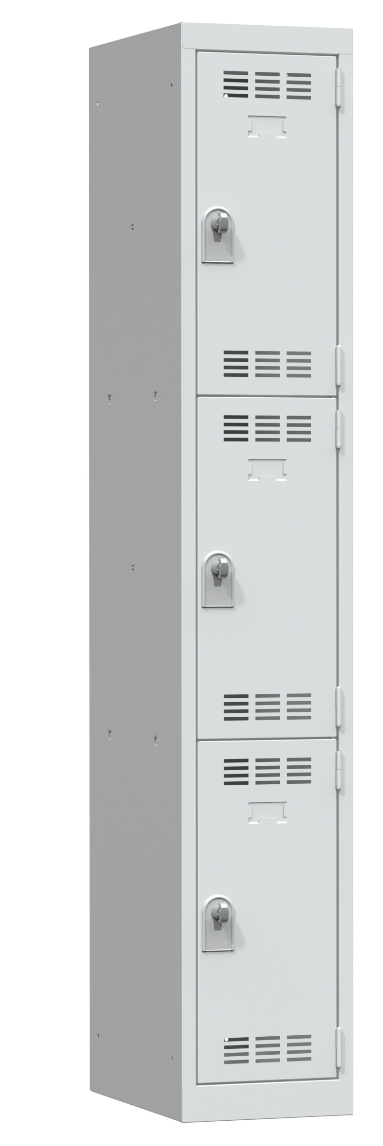 Vestiaire non visitable 1 colonne 3 casiers galvanisé - l. 30 cm - impératif : serrure en option 