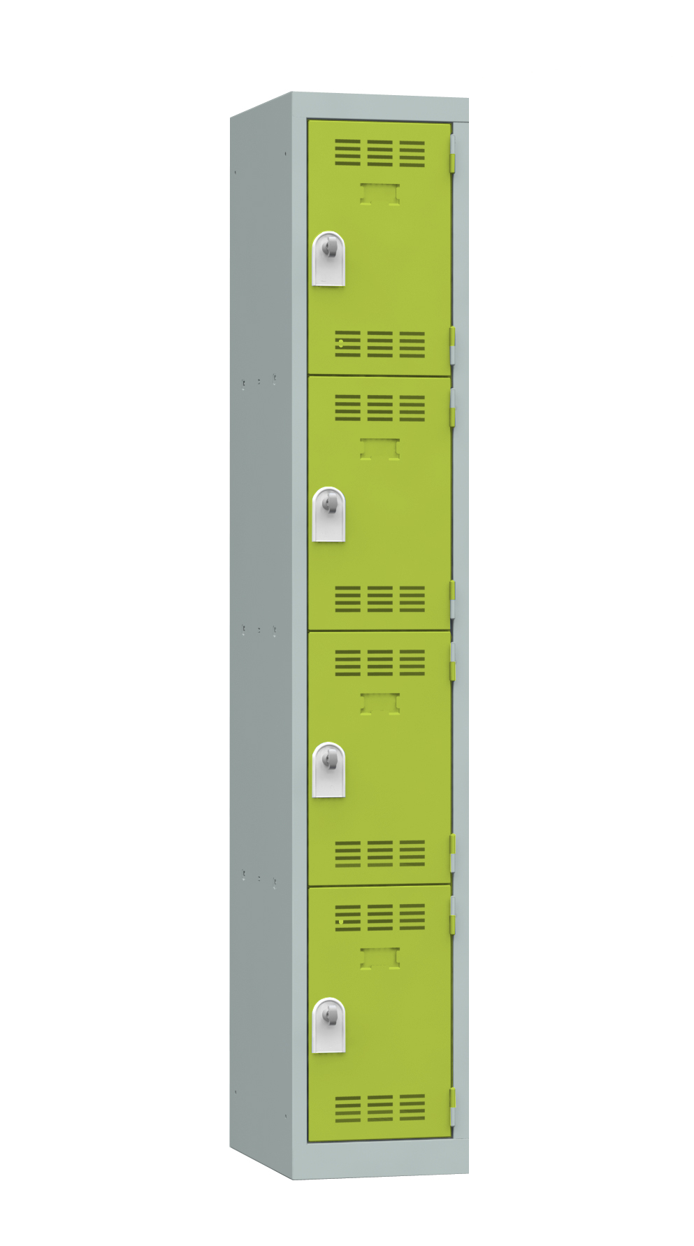 Vestiaire non visitable 1 colonne 4 casiers galvanisé - l. 30 cm - impératif : serrure en option 