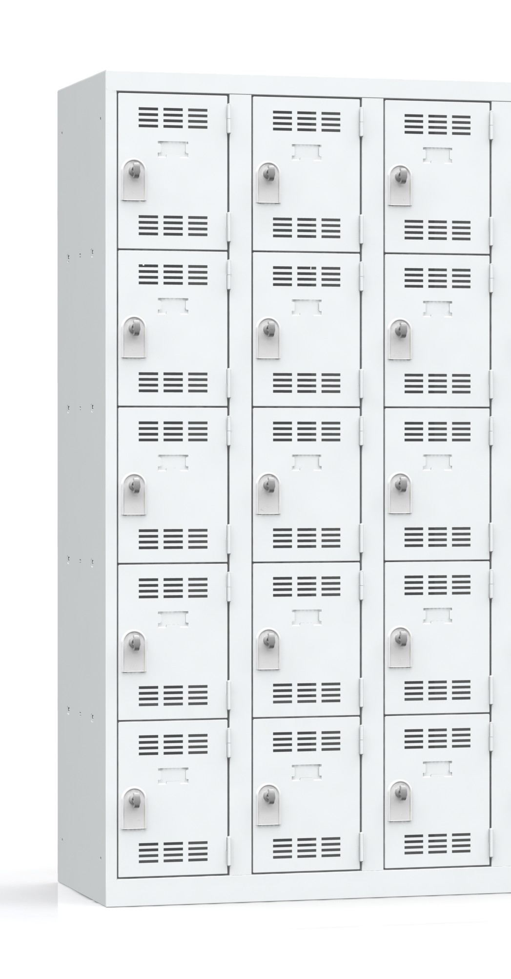 Vestiaire non visitable 3 colonnes 5 casiers l. 30 cm impératif : serrure en option 