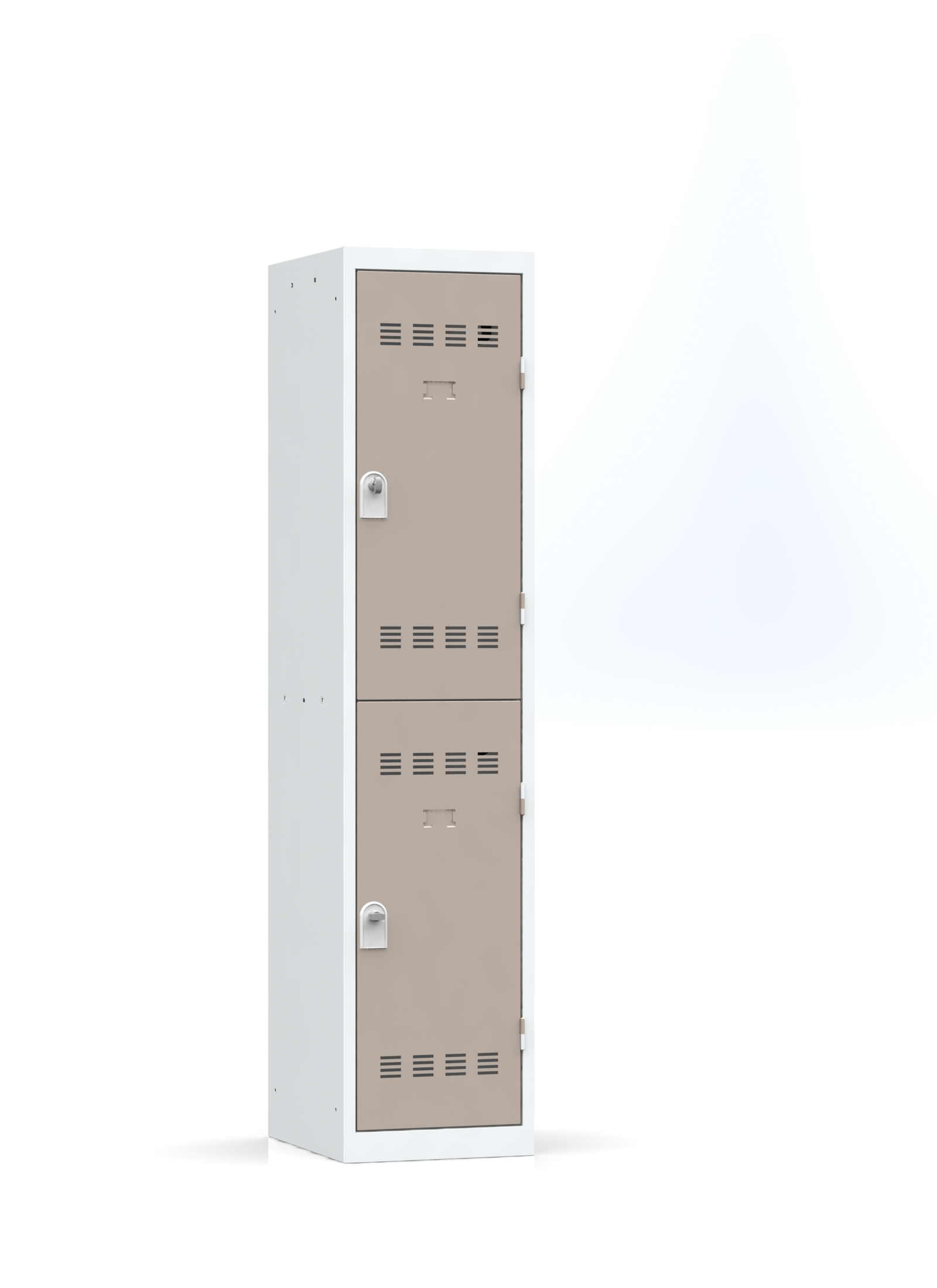 Vestiaire non visitable 1 colonne 2 casiers galvanisé l. 40 cm - impératif : serrure en option 