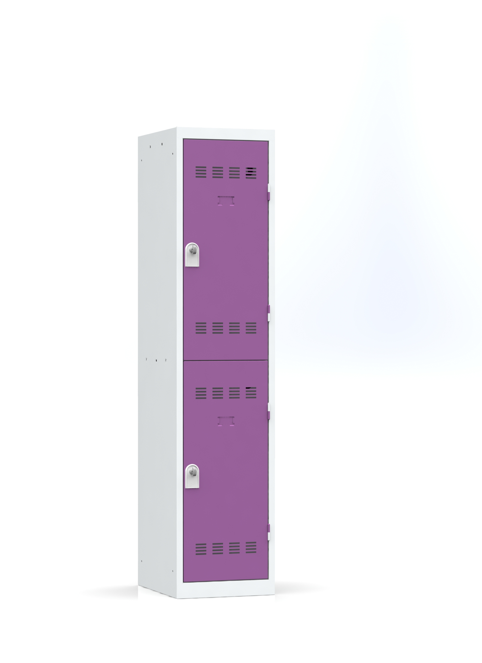 Vestiaire non visitable 1 colonne 2 casiers galvanisé l. 40 cm - impératif : serrure en option 