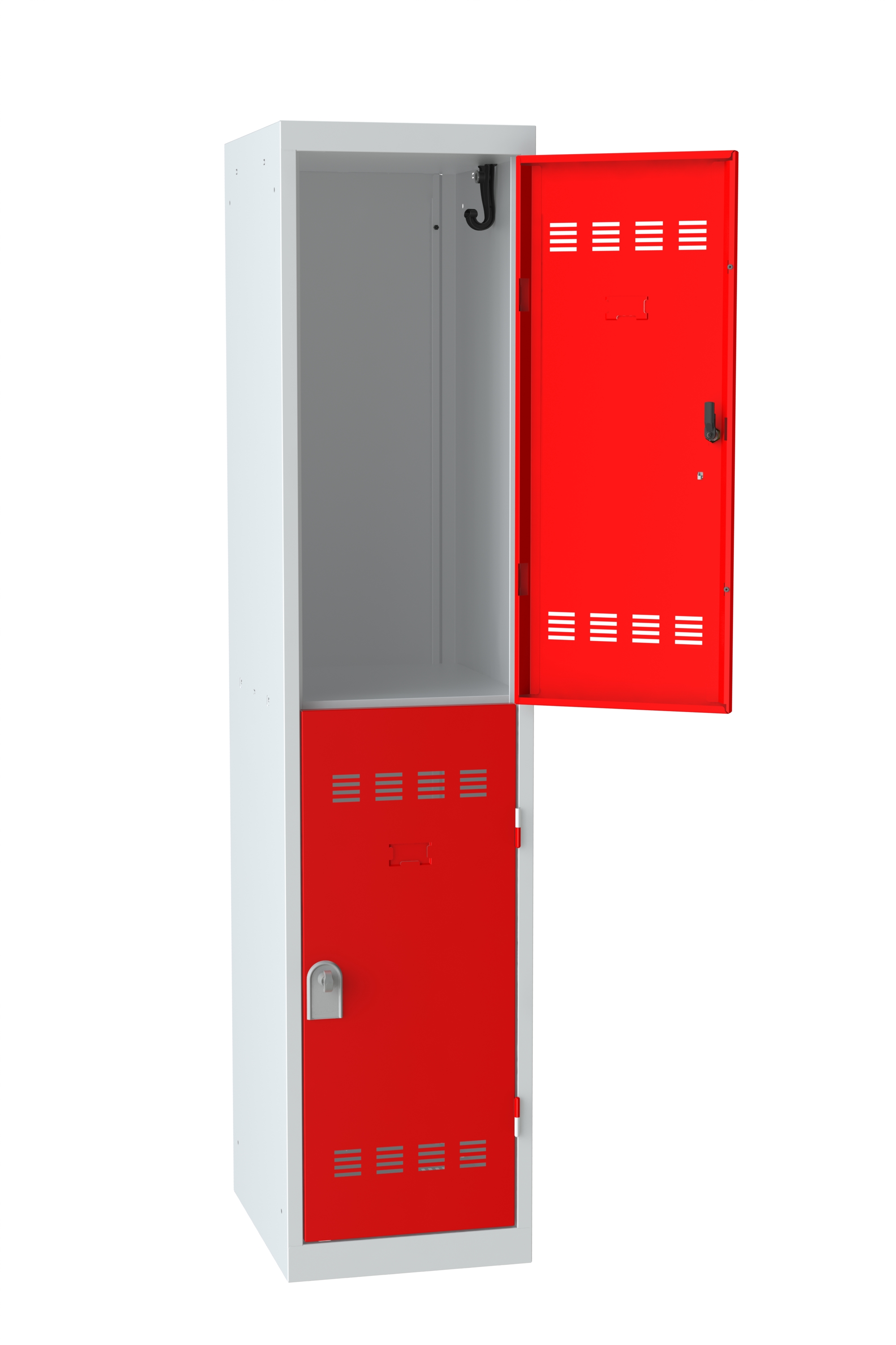 Vestiaire non visitable 1 colonne 2 casiers galvanisé l. 40 cm - impératif : serrure en option 