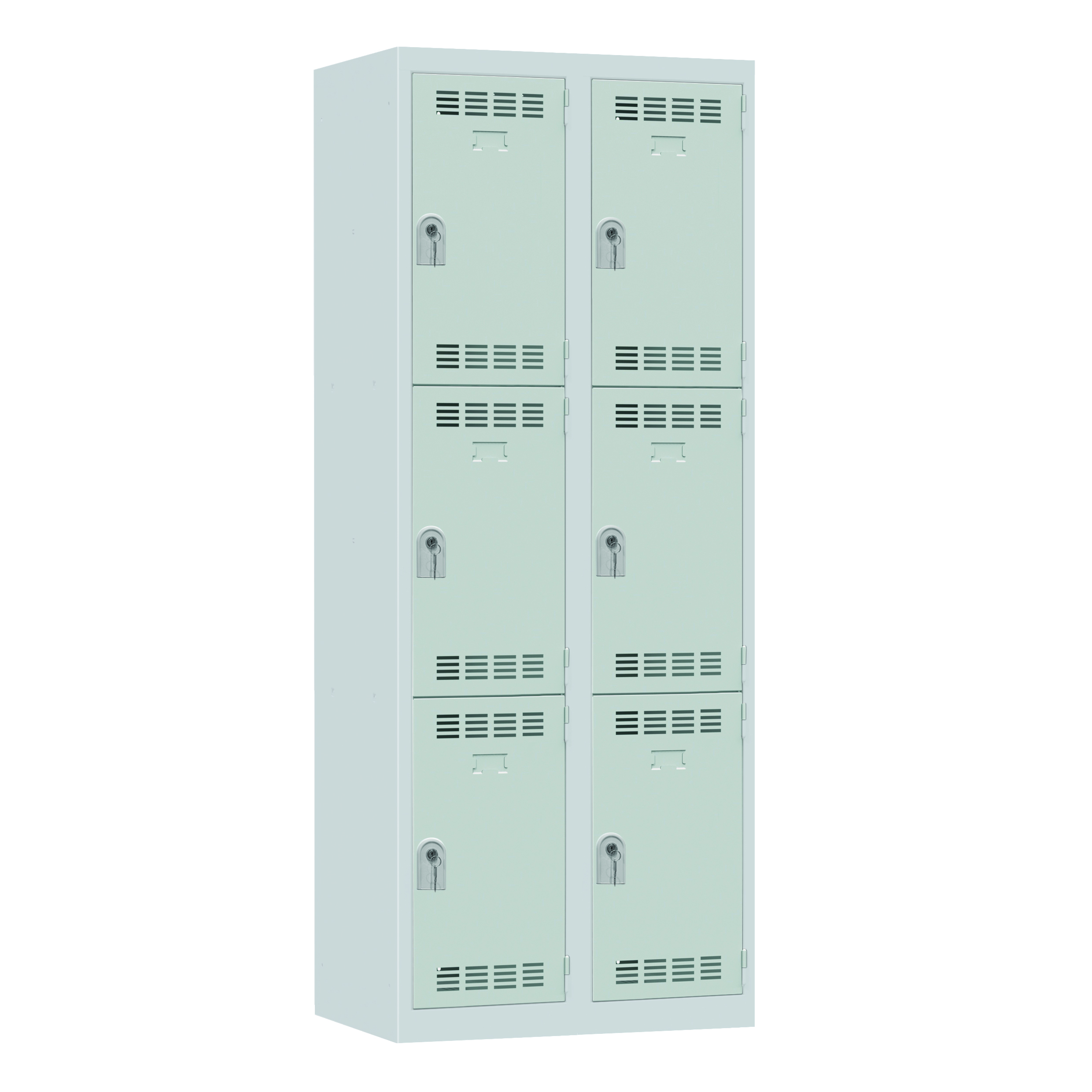 Vestiaire non visitable 2 colonnes 3 casiers - l. 40 cm impératif : serrure en option 