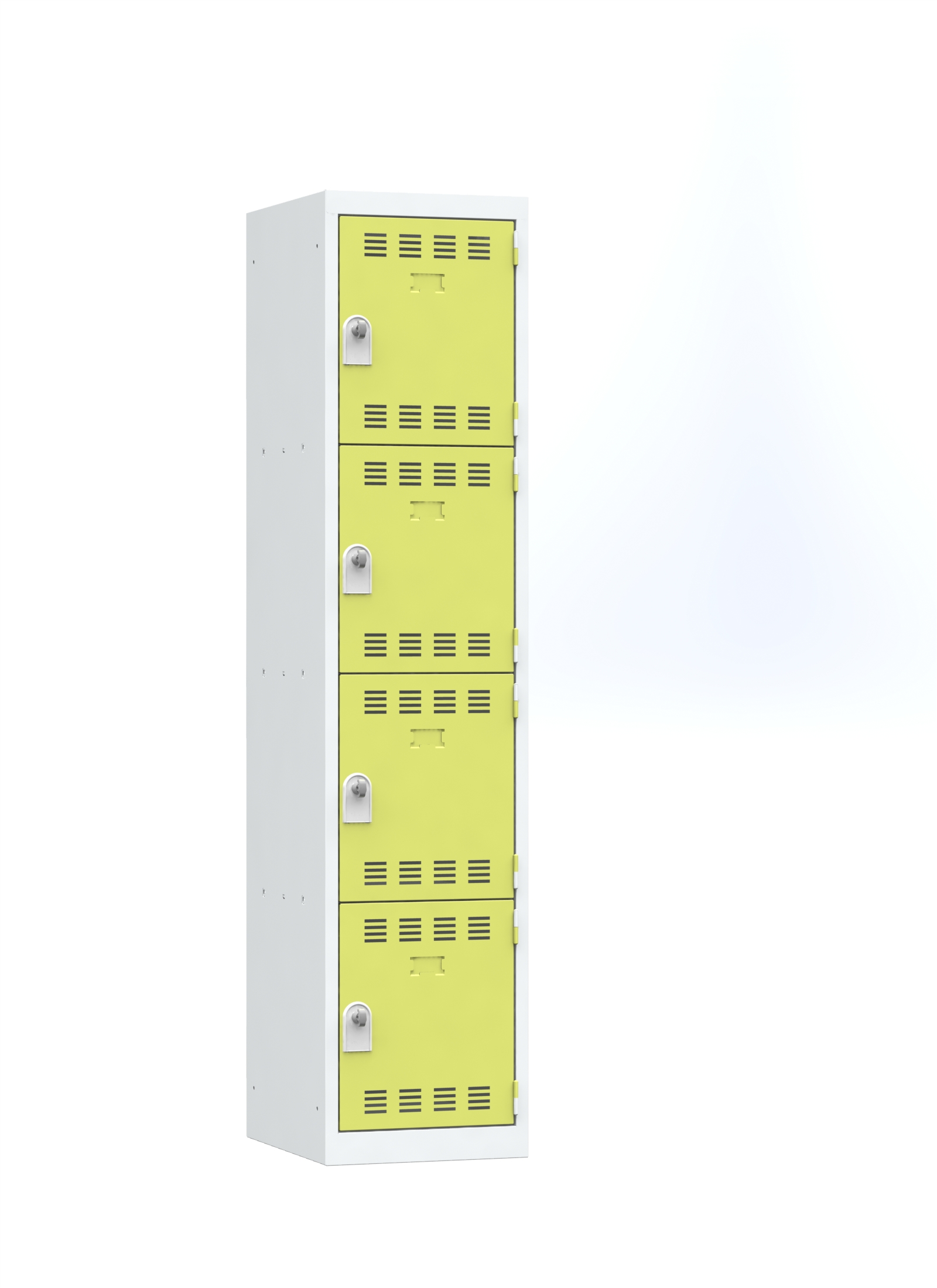 Vestiaire non visitable 1 colonne 4 casiers galvanisé - l. 40 cm - impératif : serrure en option 