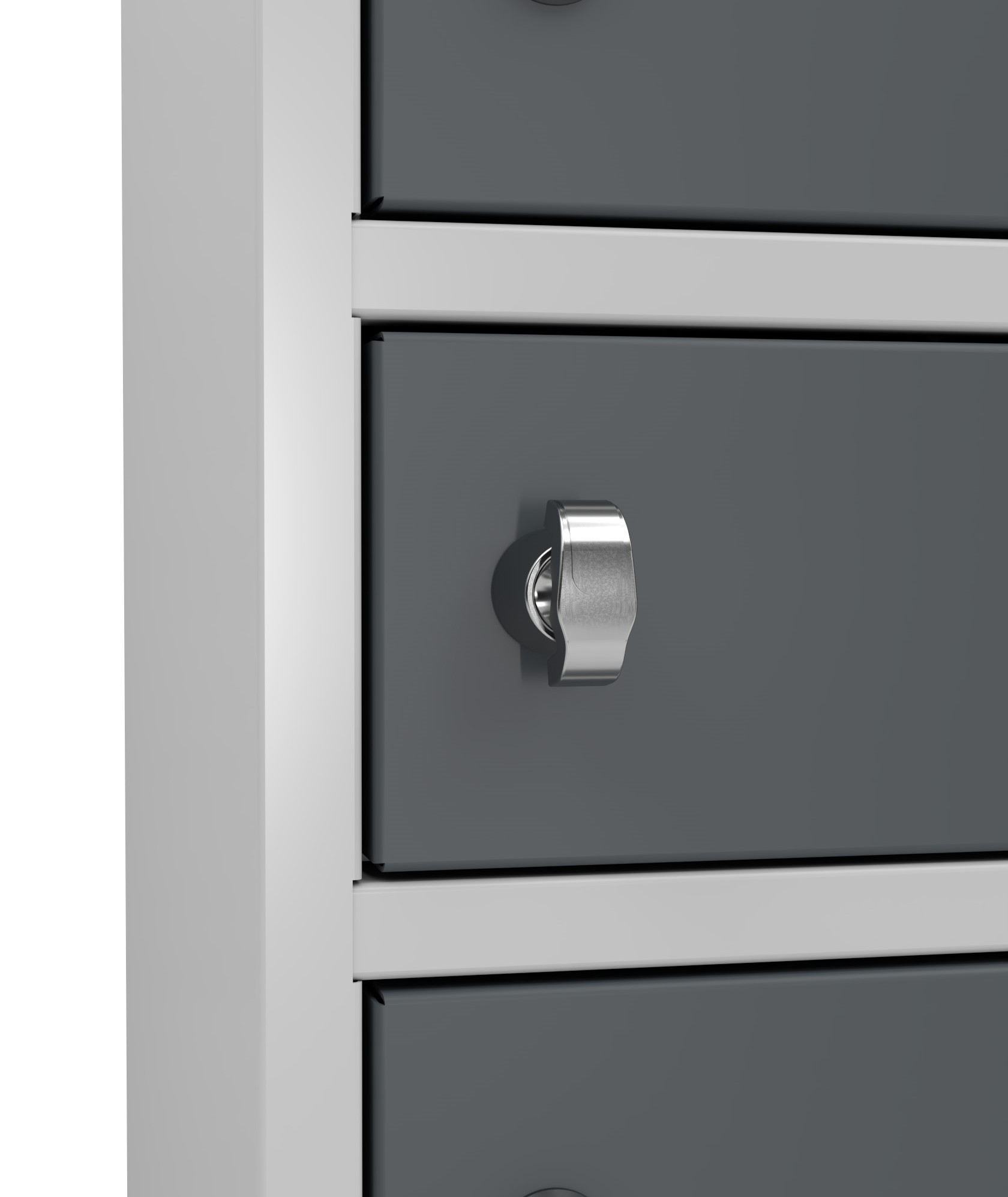 Vestiaire 1 colonne 14 casiers - l. 39,6 x p. 49,6 cm - avec piètement - serrure à clé ou moraillon