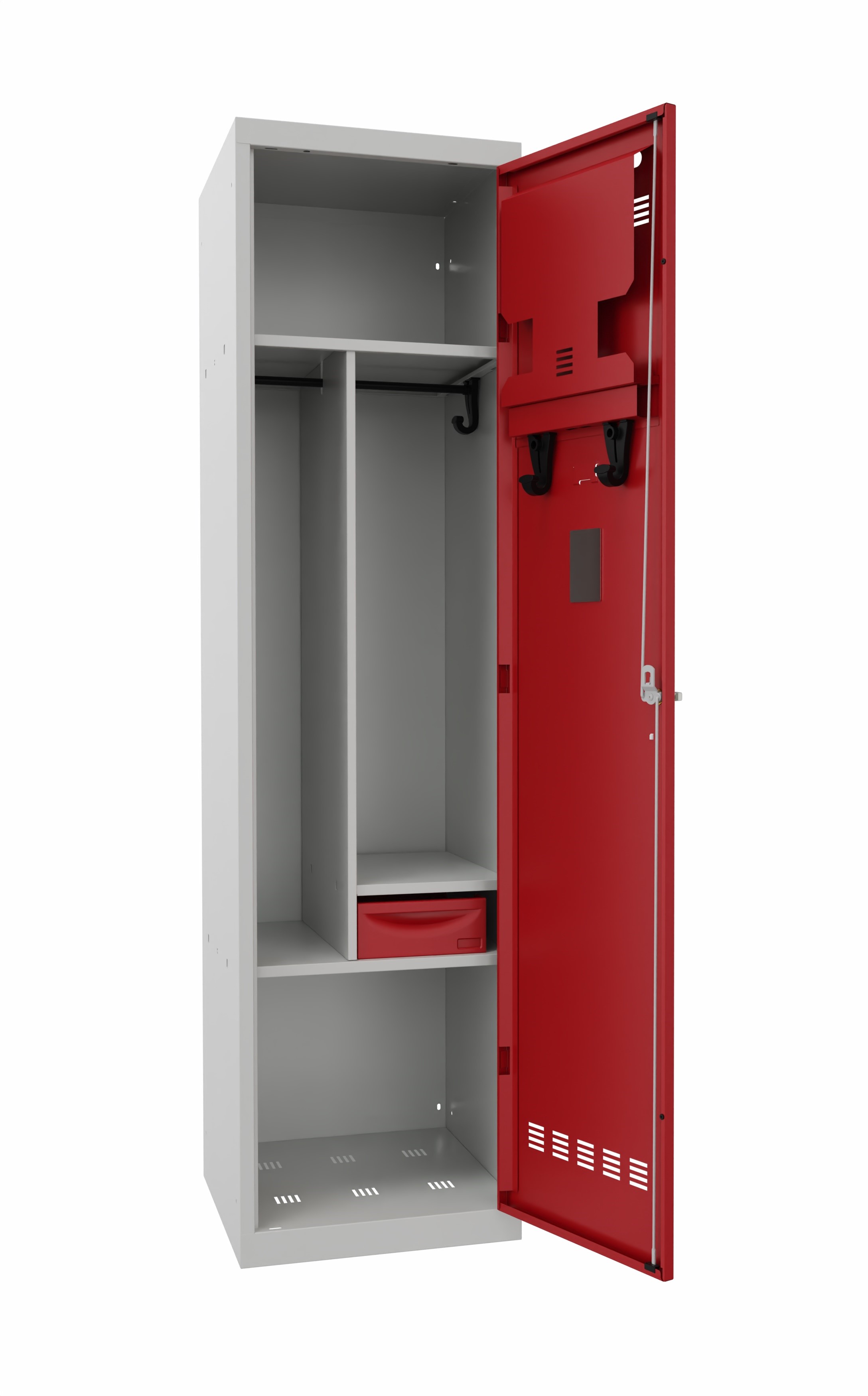 Vestiaire pour centre de secours 1 colonne - l. 50 cm - serrure à clé ou moraillon