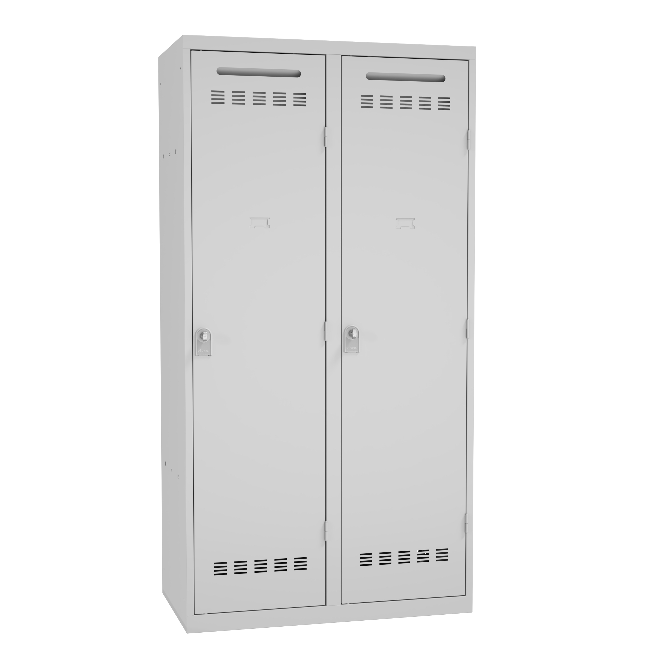 Vestiaire pour centre de secours 2 colonnes galvanisé l. 100 cm - serrure à clé ou moraillon