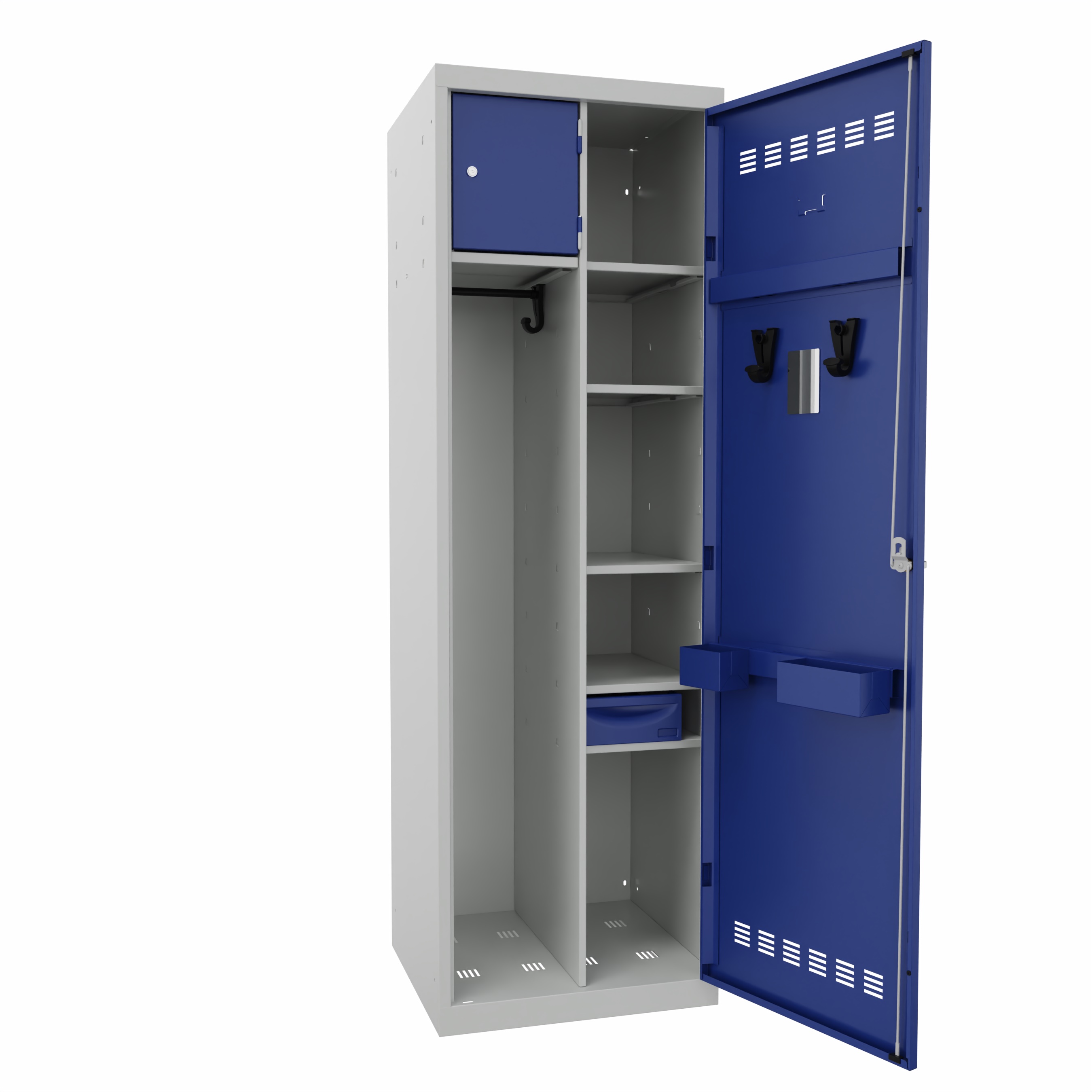 Vestiaire Police 1 colonne - l. 60 cm - serrure à clé ou moraillon