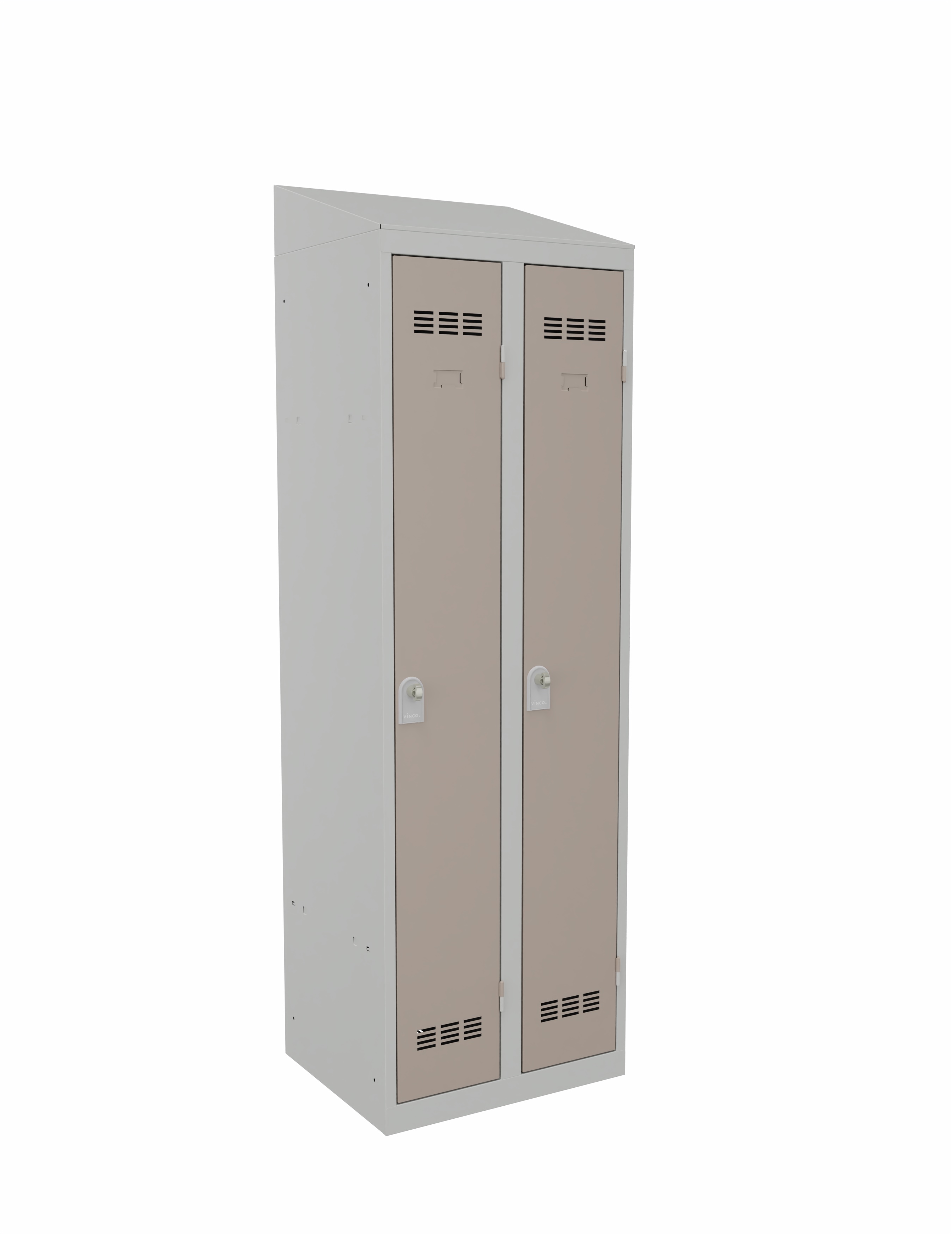 Coiffe de propreté pour vestiaire de bureau 2 colonnes - l. 60 cm