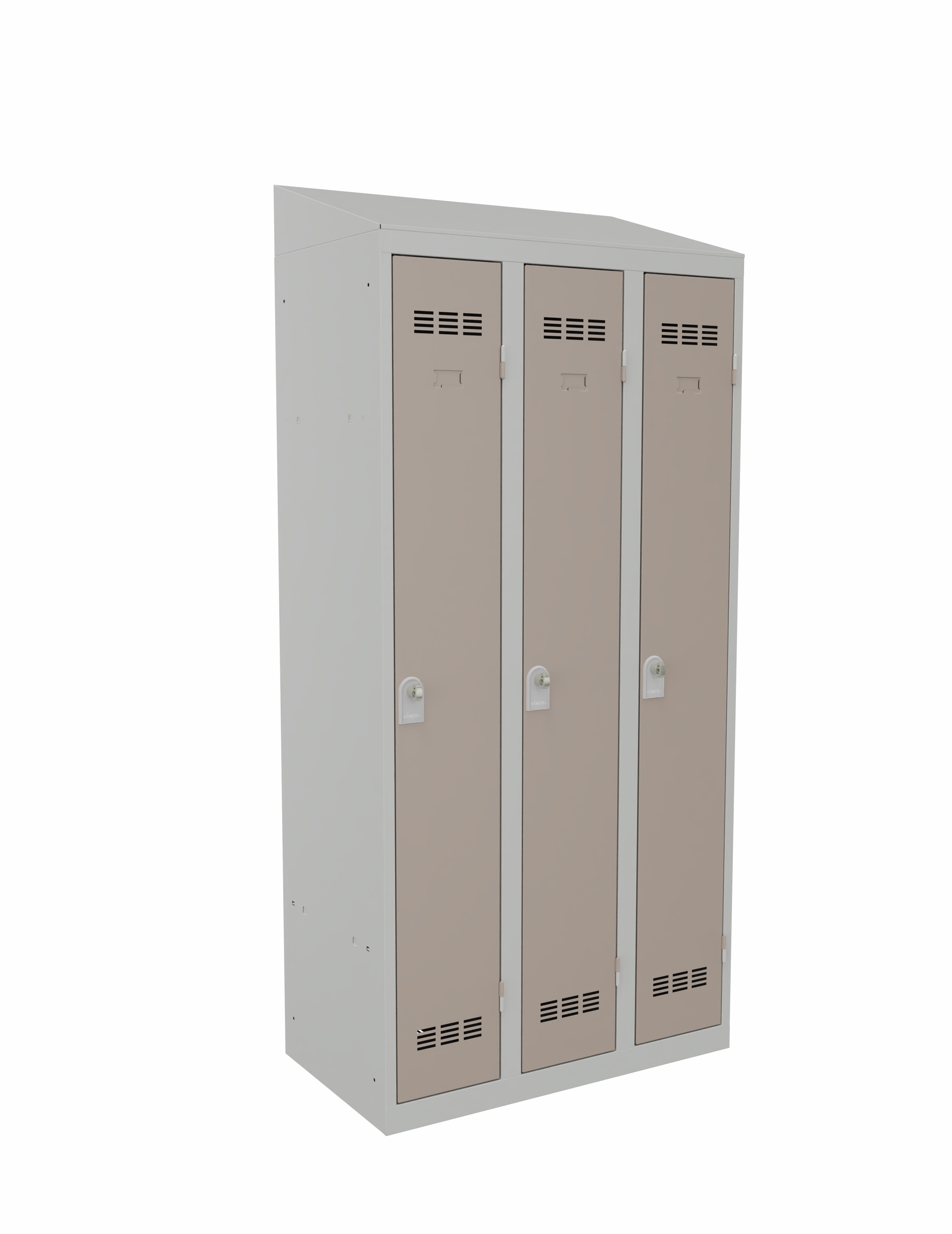 Coiffe de propreté pour vestiaire de bureau 3 colonnes - l. 90 cm