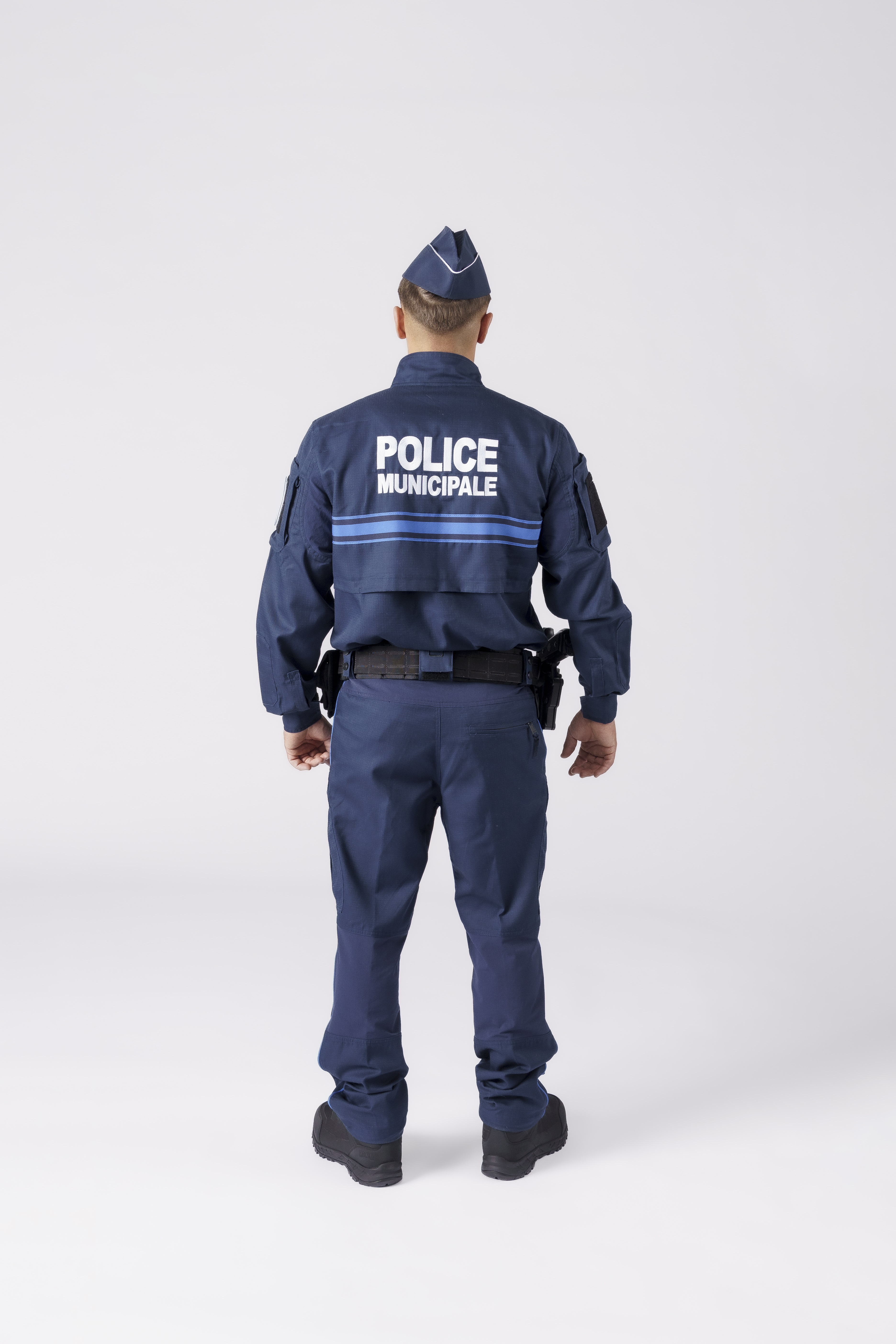 Chemise Ripstop Titan - bleu marine bande gitane