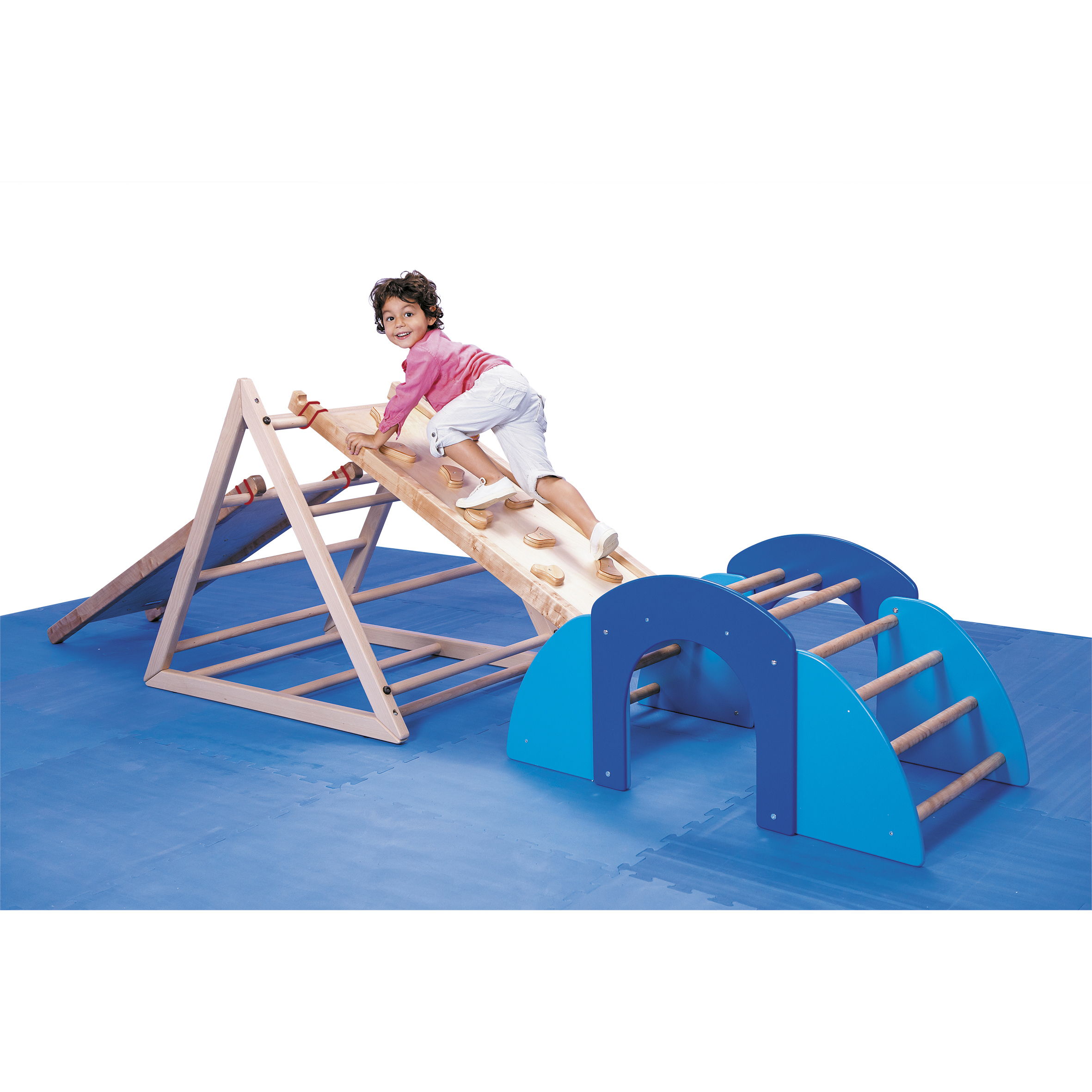 Sol de protection modulable - 16 dalles + 16 bordures