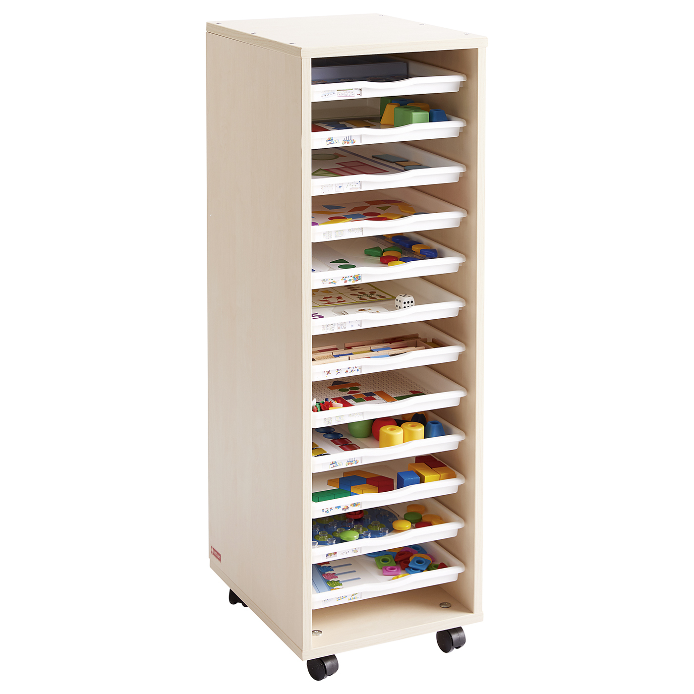 Colonne haute - 12 plateaux - bouleau