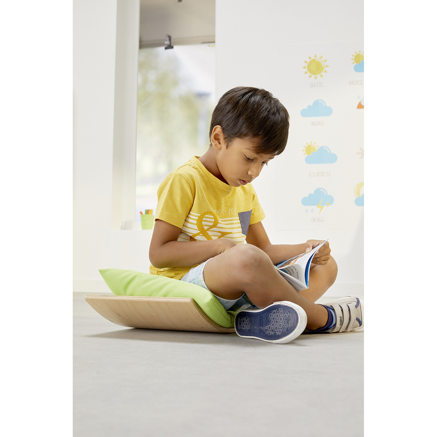 Assise mobile courbe flexible