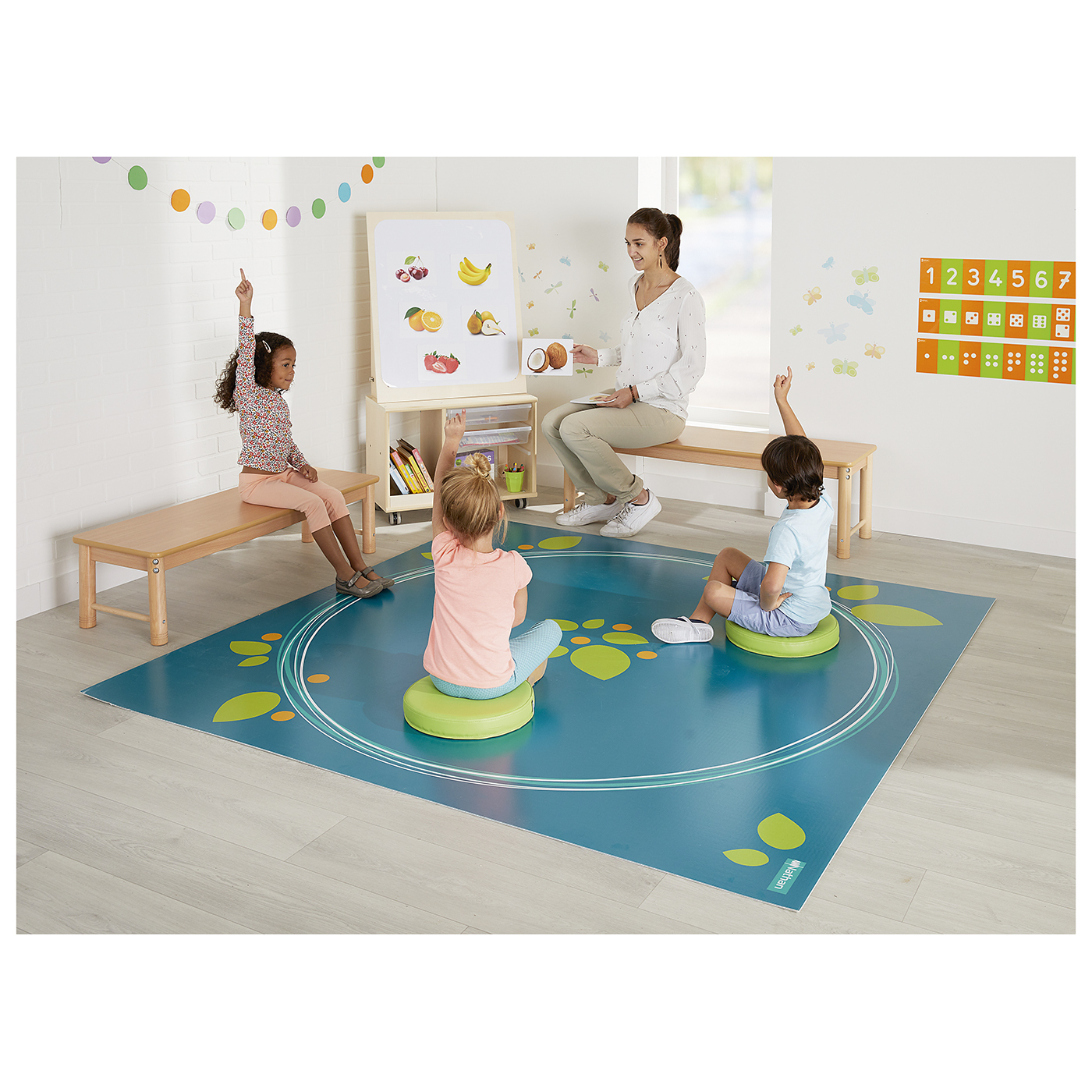 Tapis de regroupement - vinyle - nature