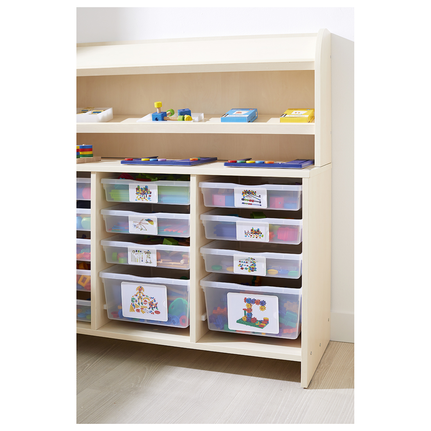 Porte-étiquettes repositionnable - grand format - lot de 5