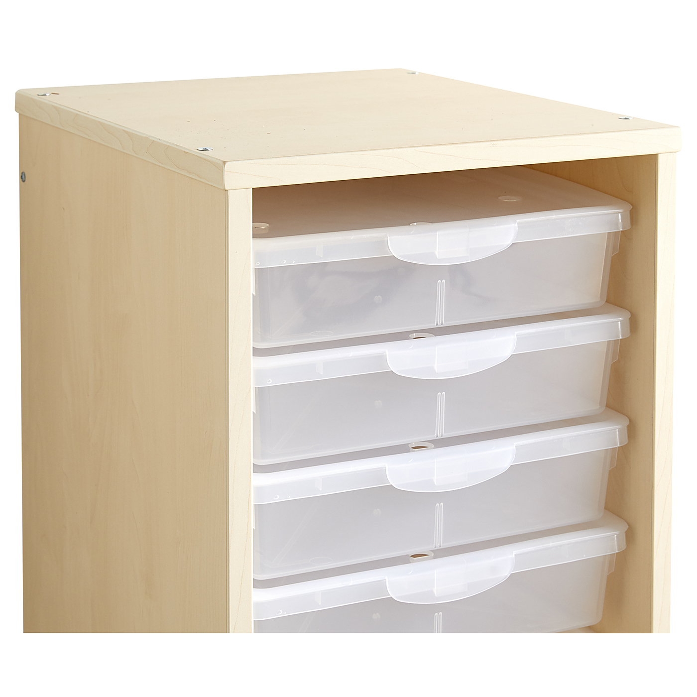 Colonne haute - bacs incolores - bouleau