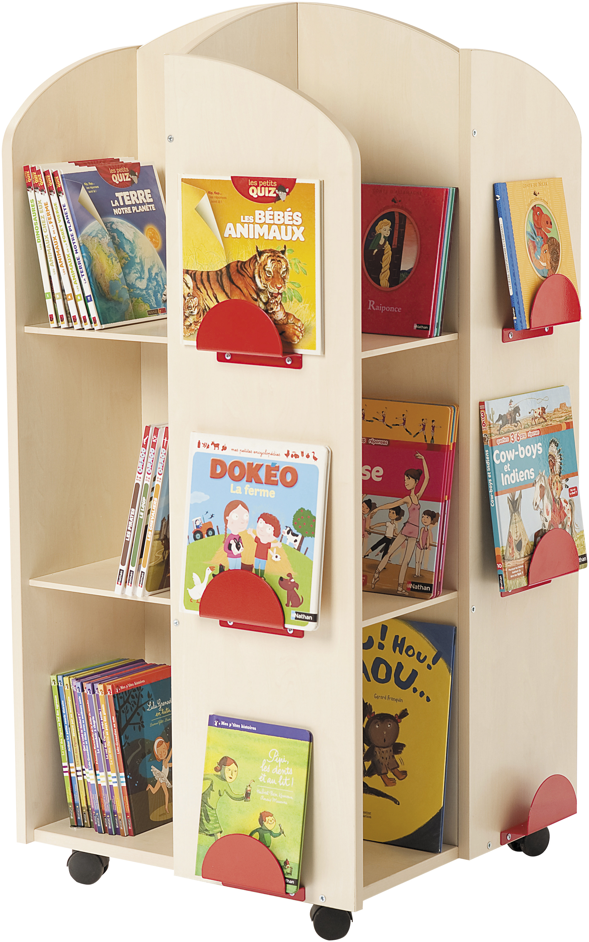 Tour à livres bouleau