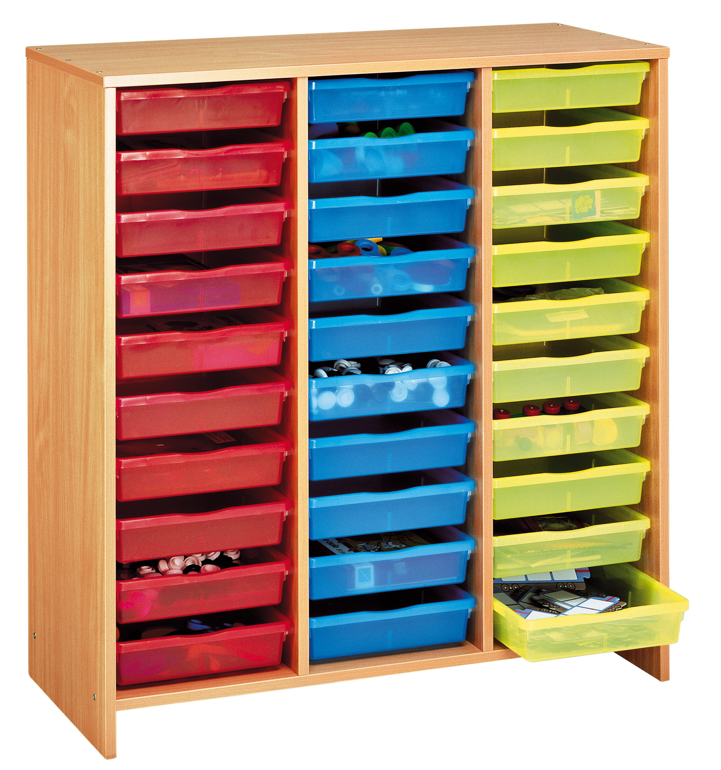 Meuble haut 30 bacs multico - hêtre