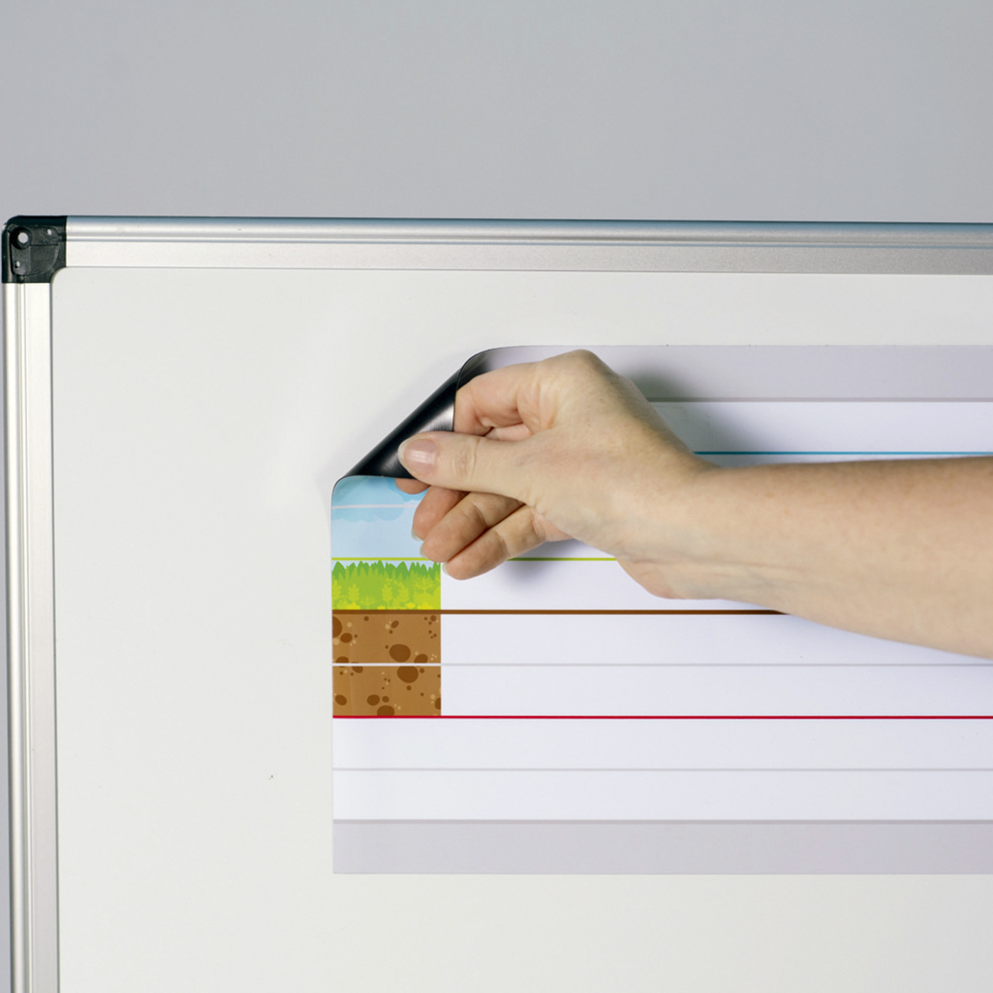 Bande lignée magnétique - 26 lettres grand format - lot de 2